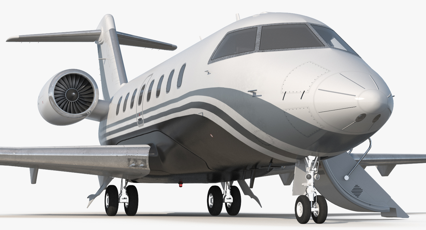 3D Business Jet Bombardier Challenger 604 Generic