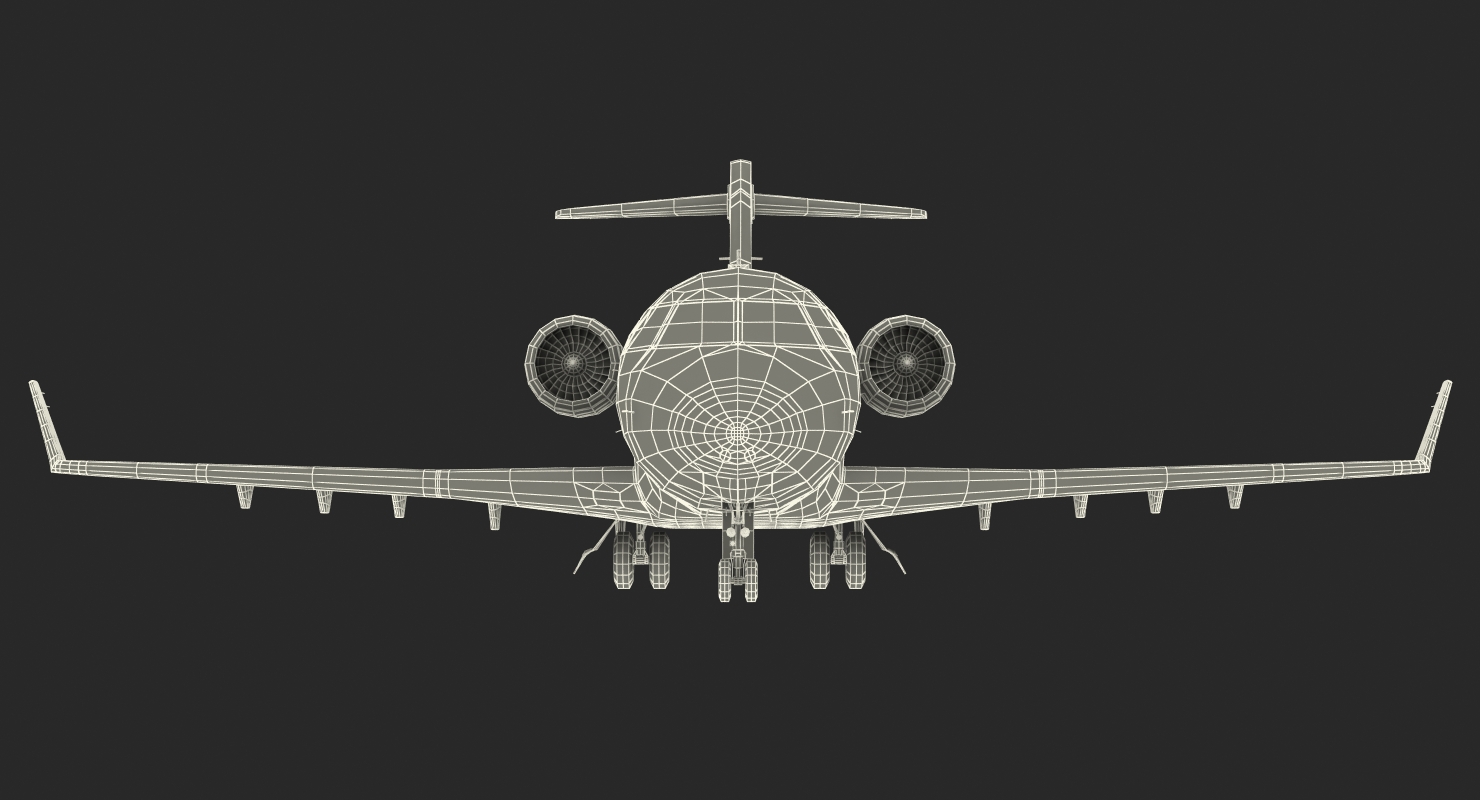 3D Business Jet Bombardier Challenger 604 Generic