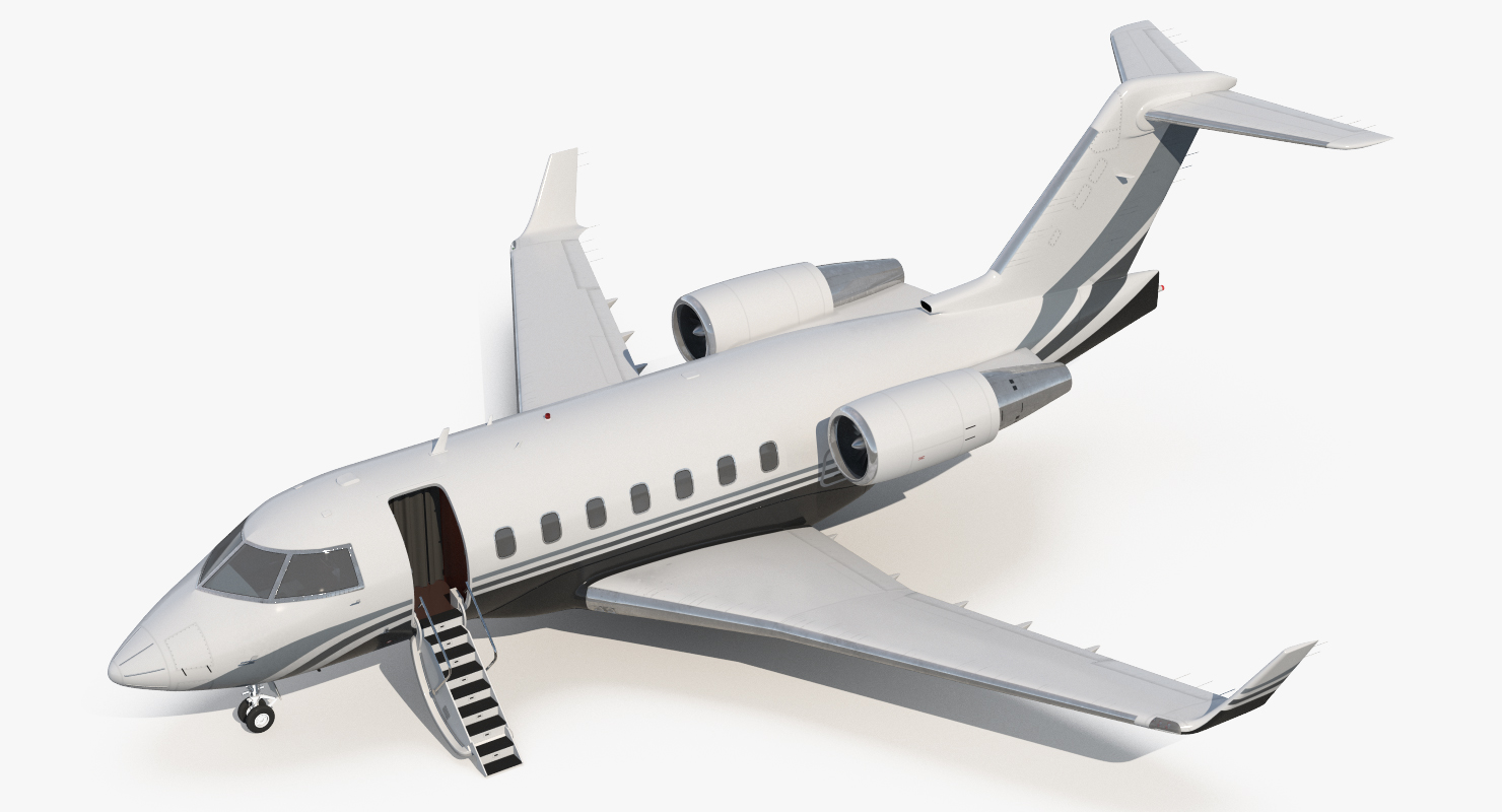 3D Business Jet Bombardier Challenger 604 Generic