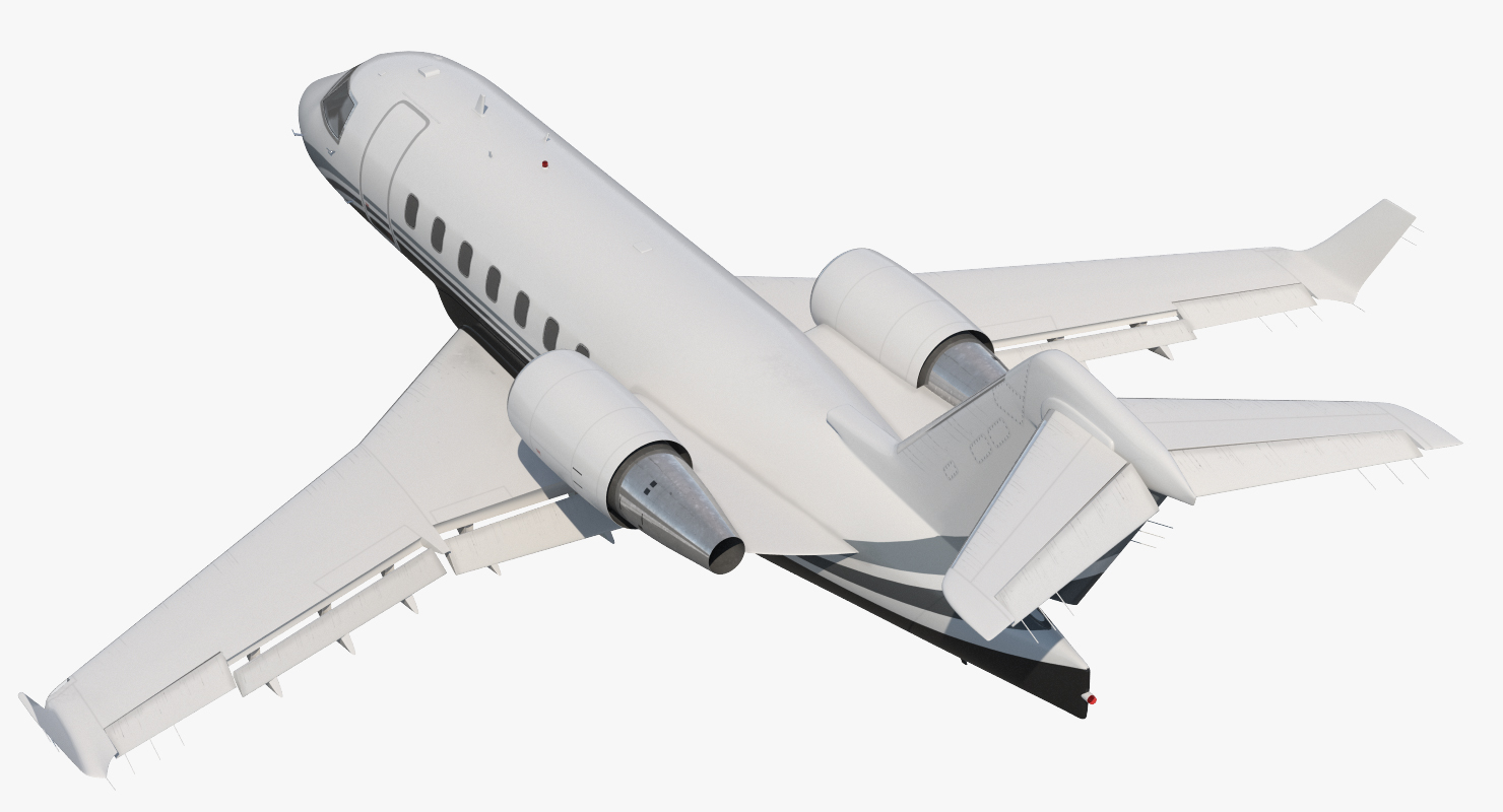 3D Business Jet Bombardier Challenger 604 Generic