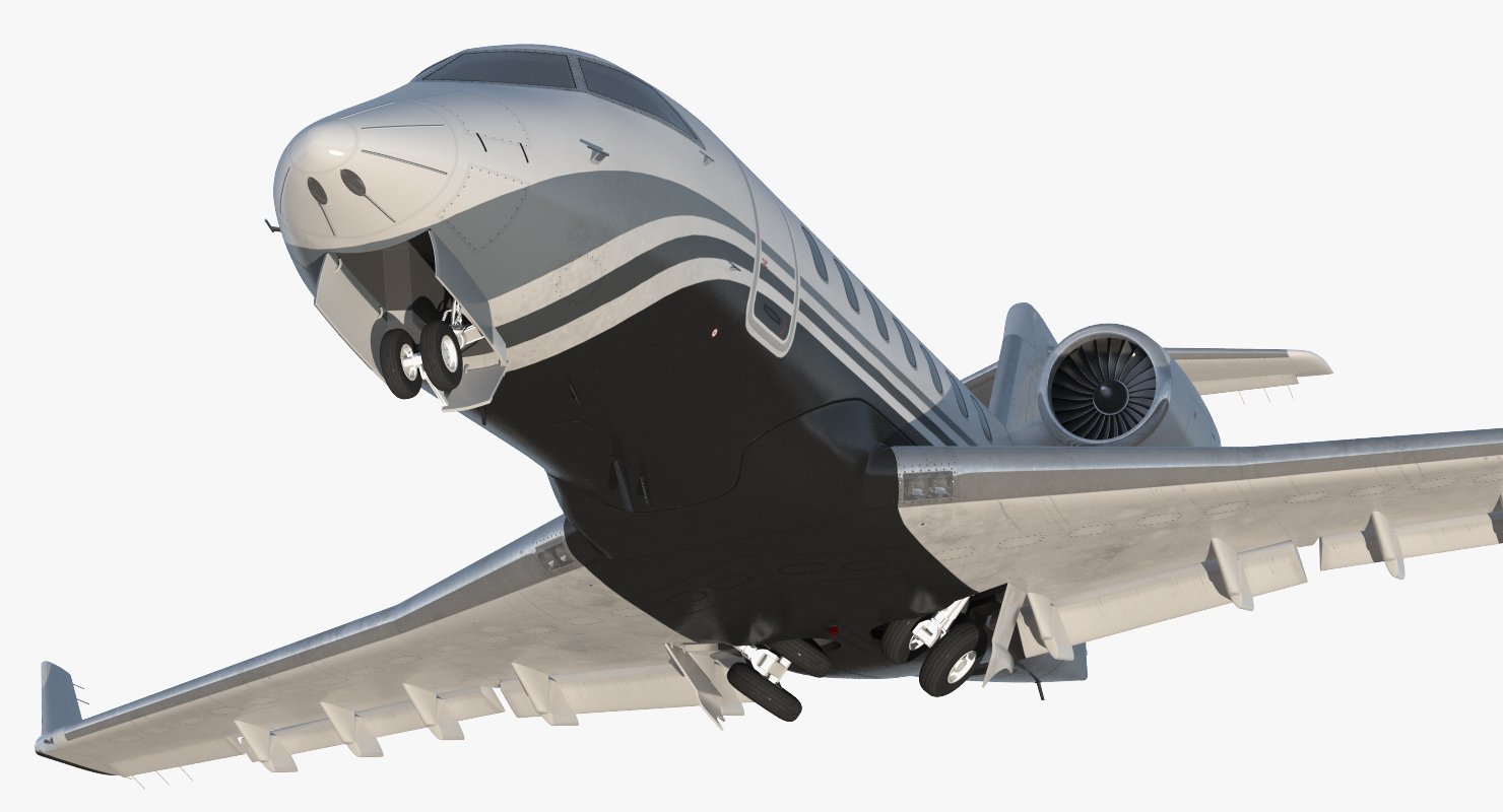 3D Business Jet Bombardier Challenger 604 Generic