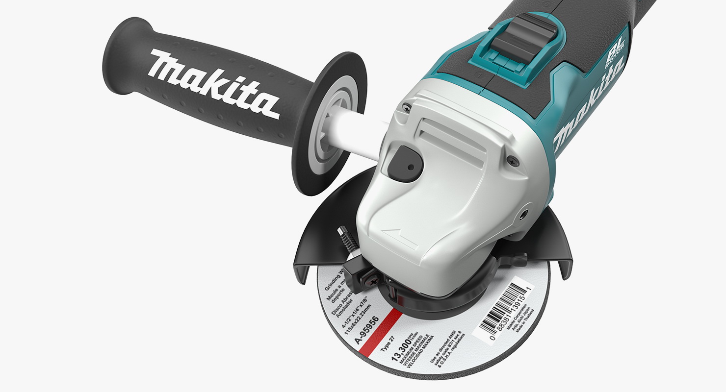 3D model Makita Angle Grinder