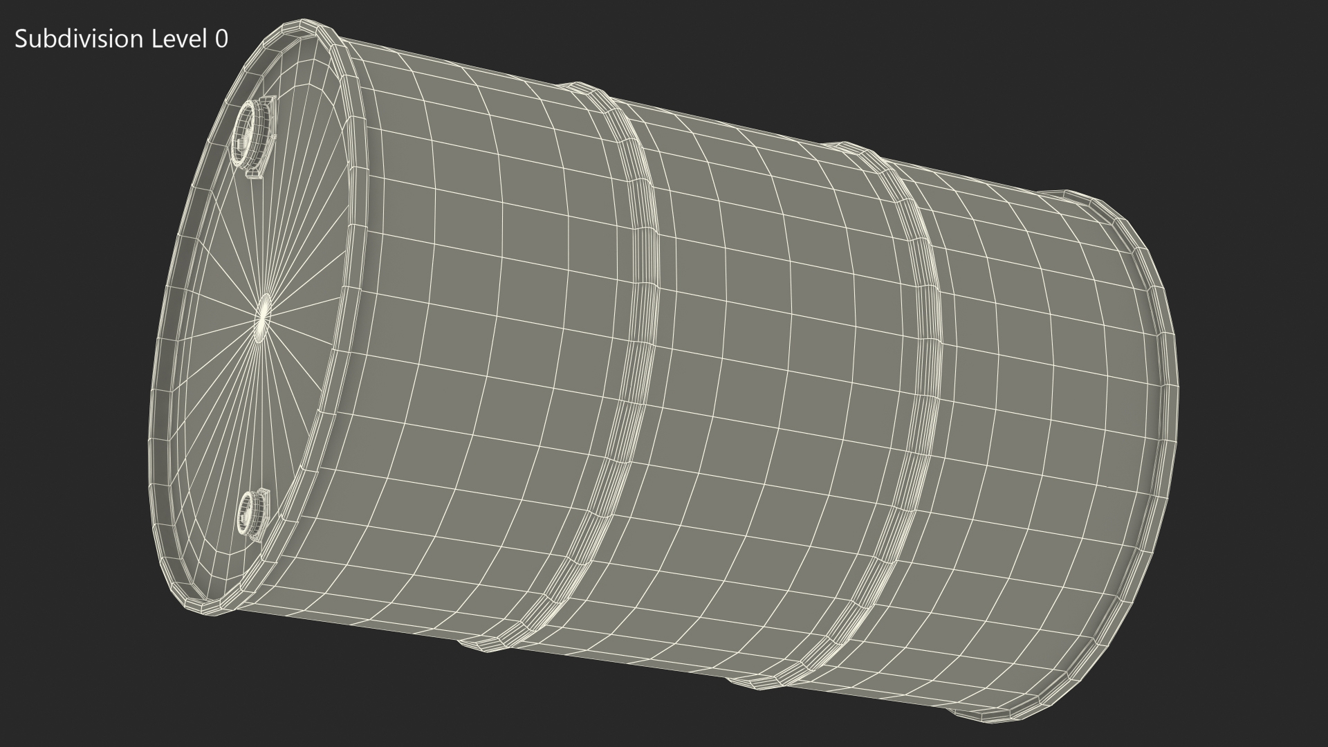 3D Biohazard Toxic Waste Barrel model