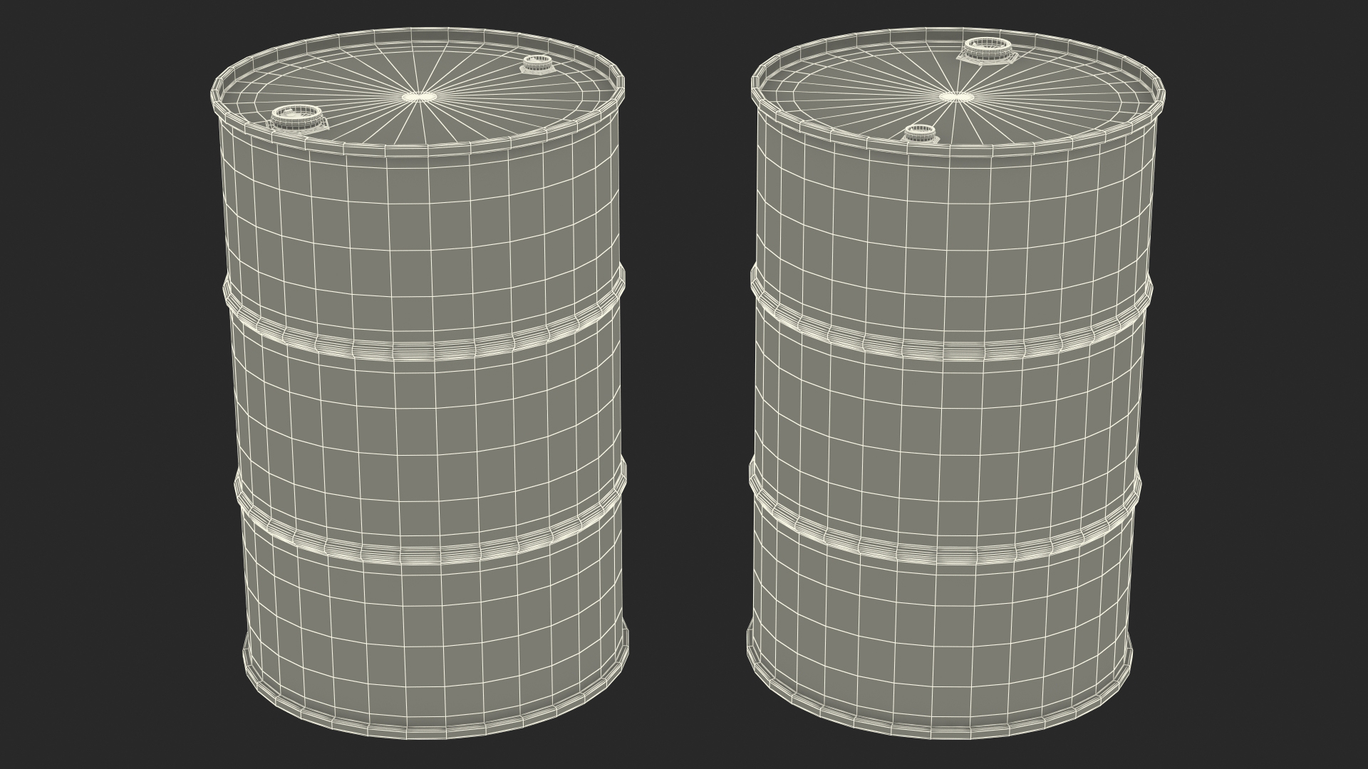 3D Biohazard Toxic Waste Barrel model