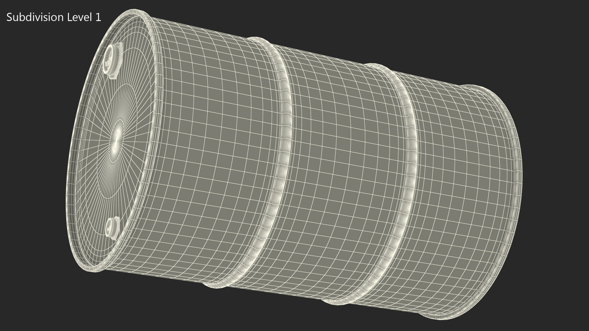 3D Biohazard Toxic Waste Barrel model