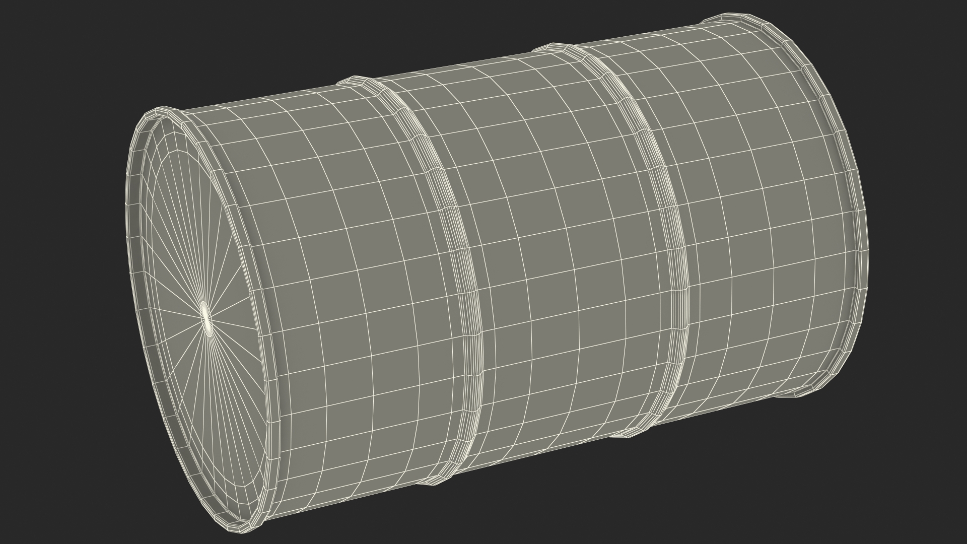 3D Biohazard Toxic Waste Barrel model