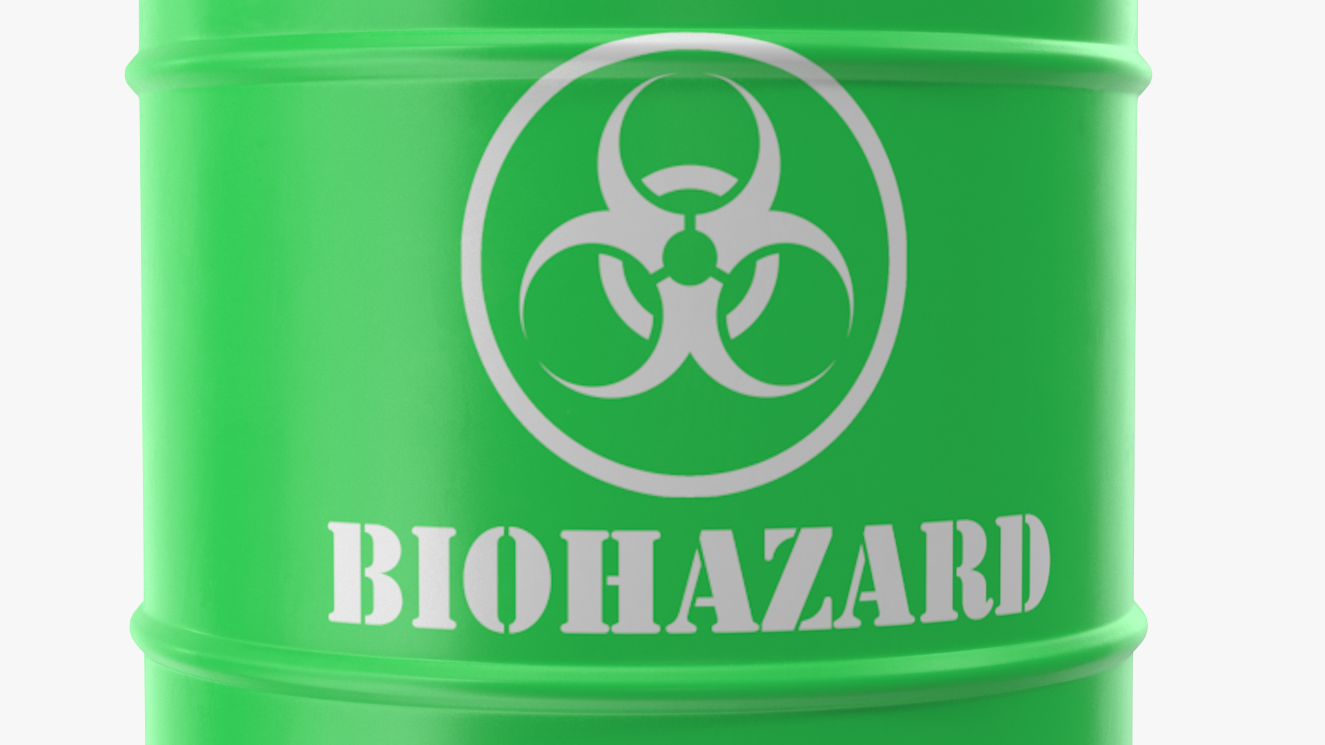 3D Biohazard Toxic Waste Barrel model