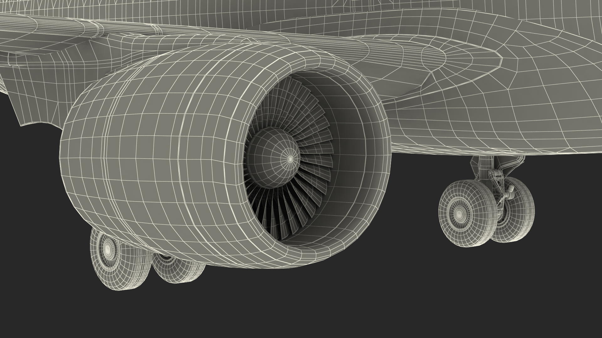 3D Airbus A220 100 Simple Interior Rigged model