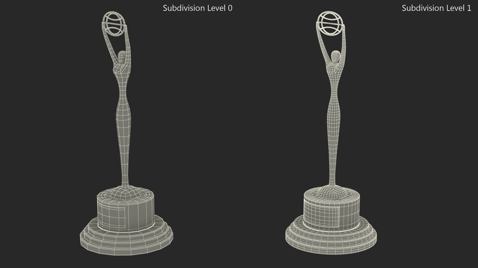 3D Clio Trophy Silver model