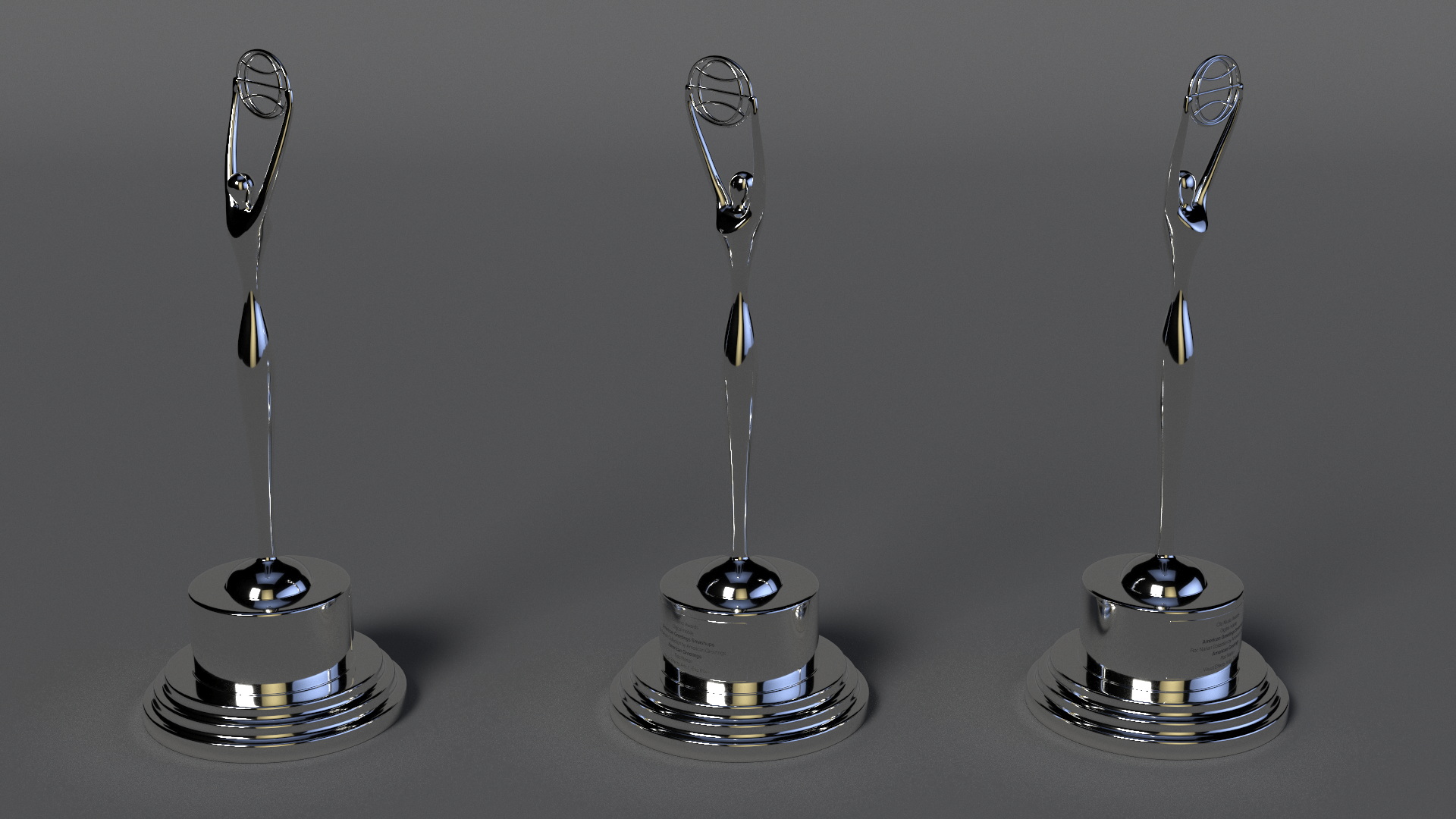 3D Clio Trophy Silver model