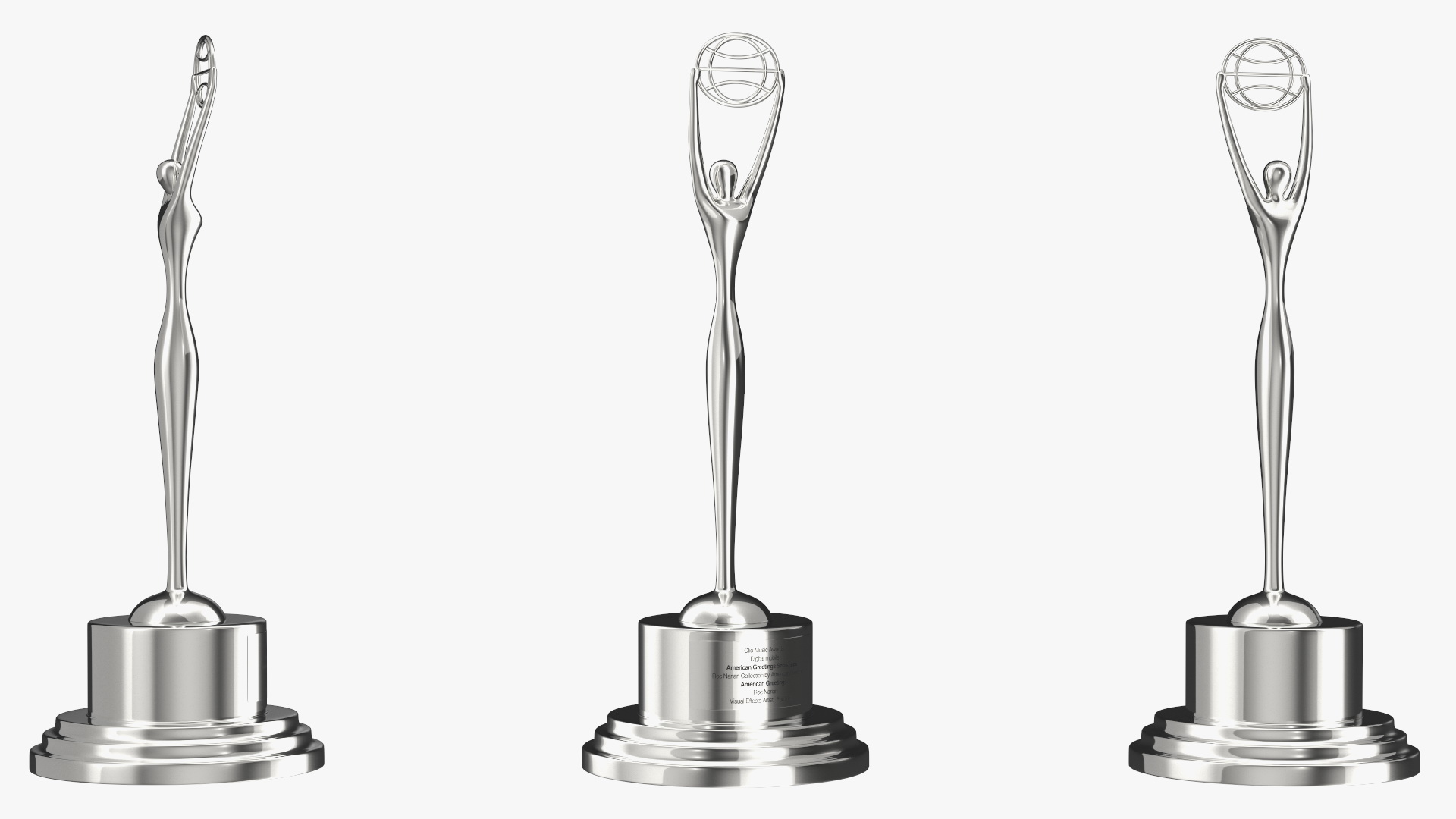 3D Clio Trophy Silver model