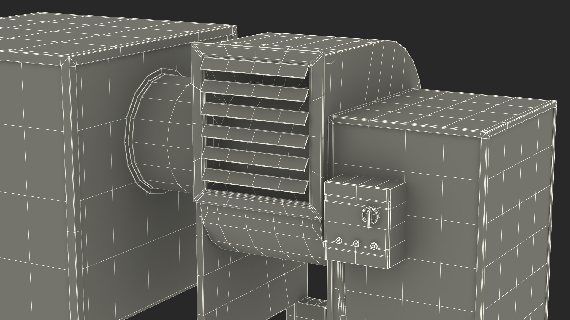 3D HVAC Ventilation System model