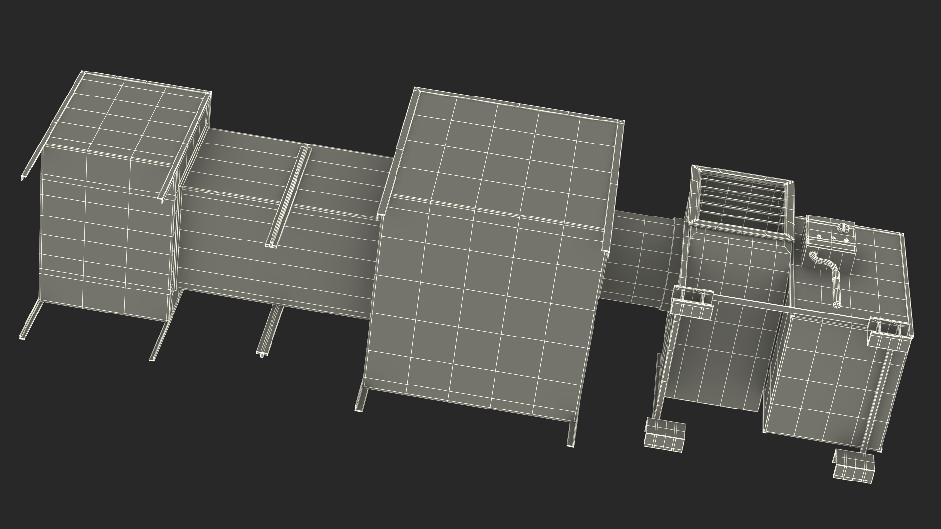 3D HVAC Ventilation System model