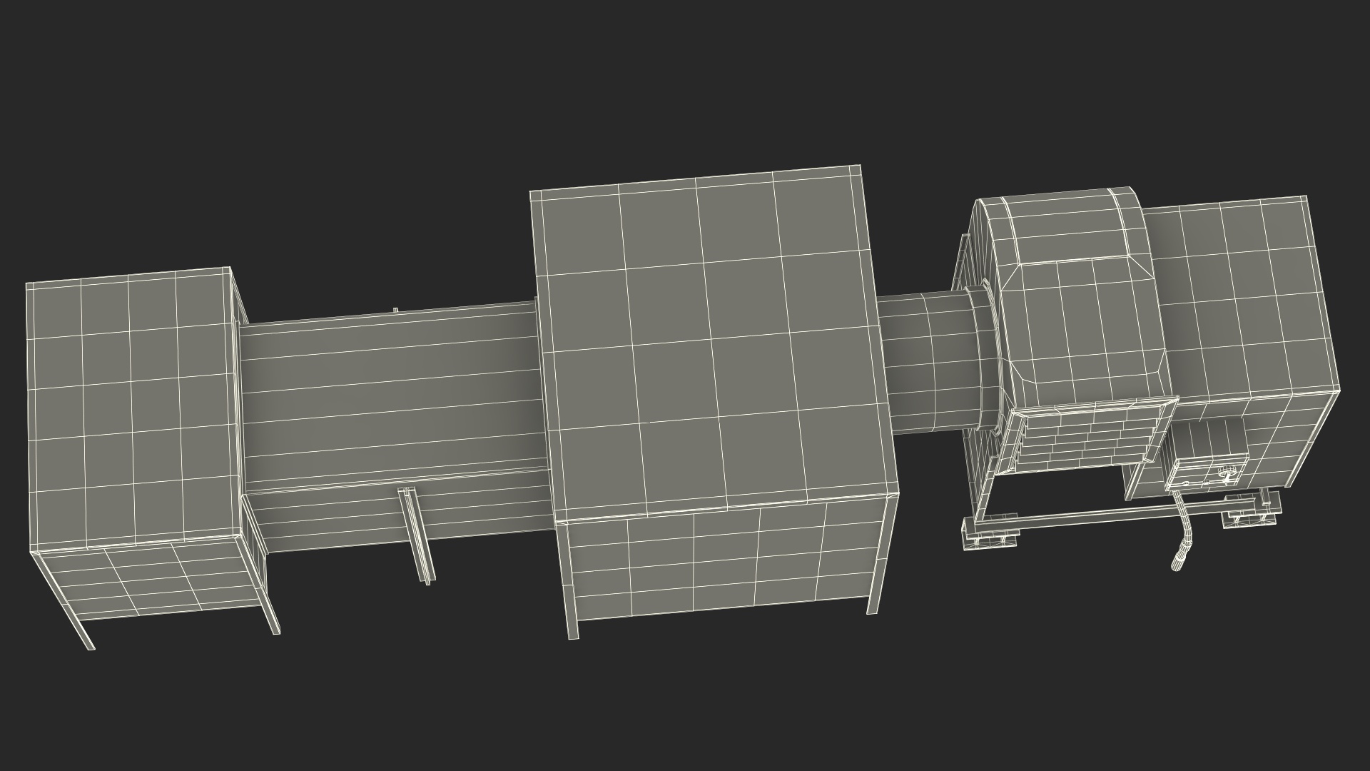 3D HVAC Ventilation System model