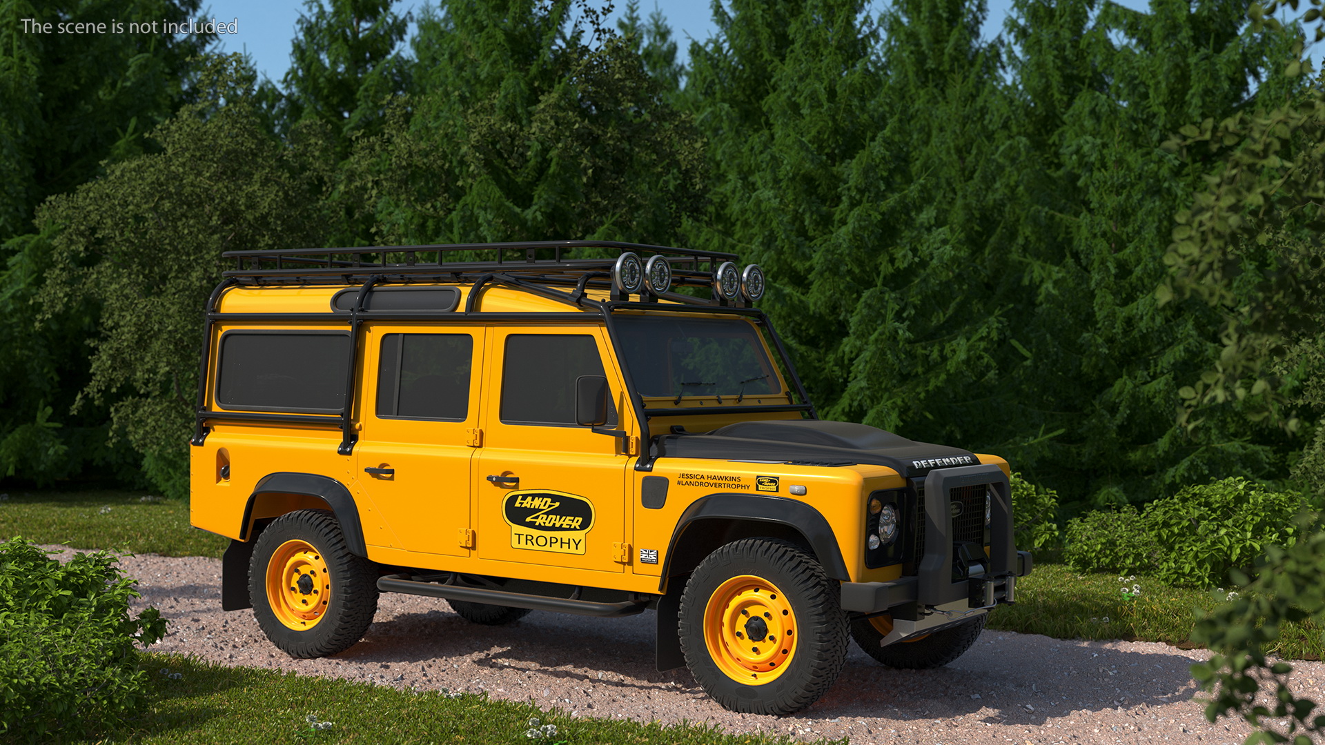 3D Land Rover Defender Works V8 Trophy Clean