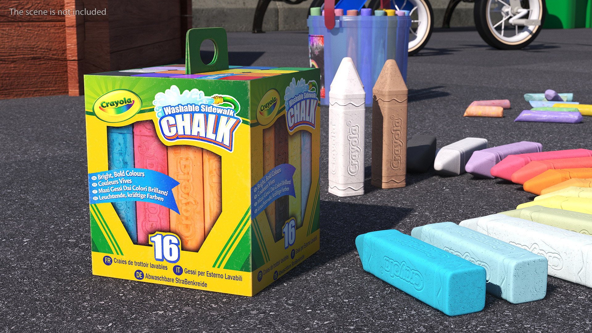 Bulk Sidewalk Chalk Crayola 3D