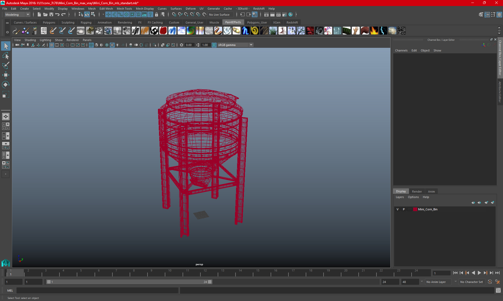 Mini Corn Bin SIOUX 3D model