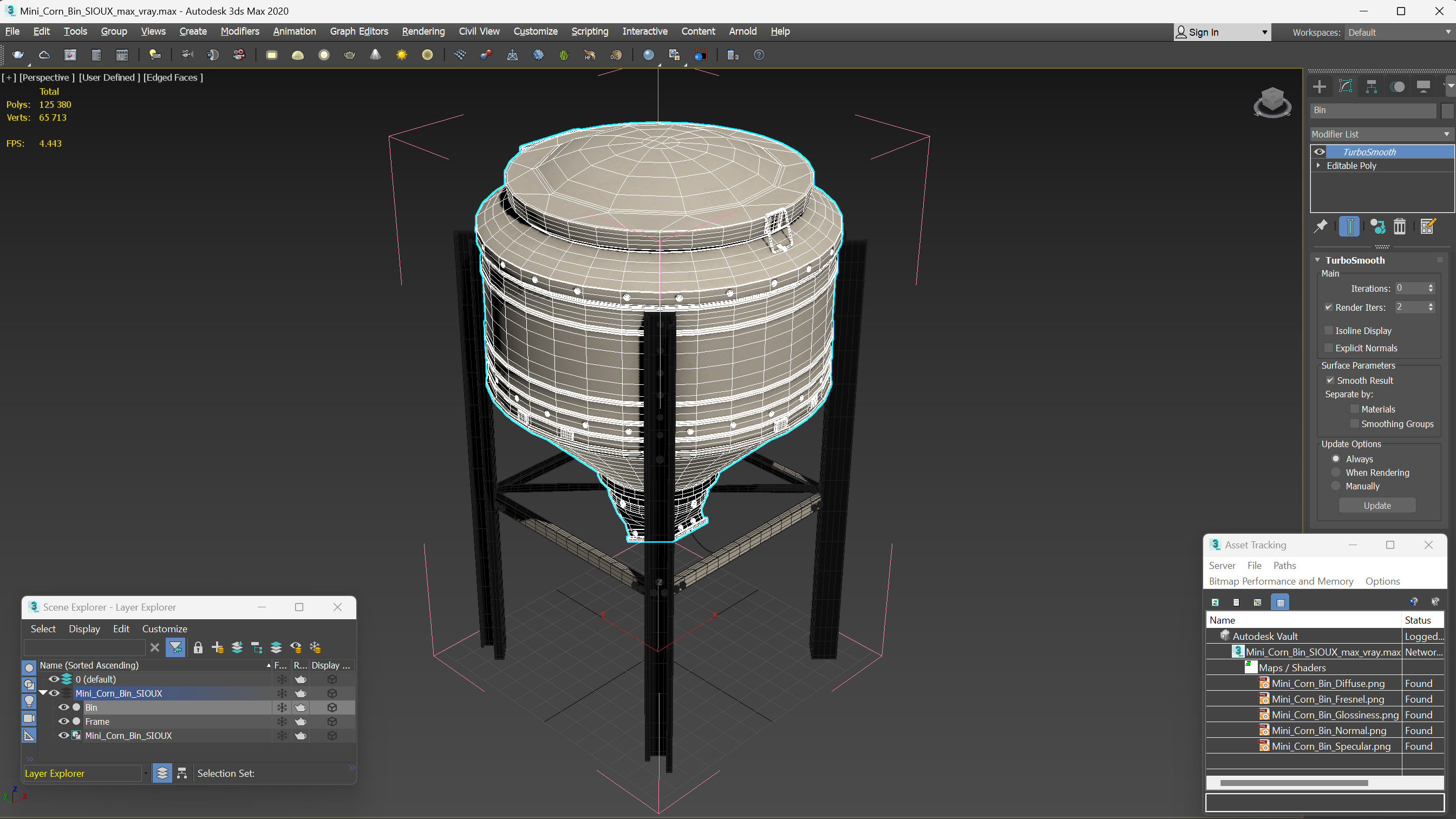 Mini Corn Bin SIOUX 3D model