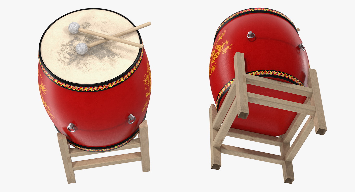 Chinese Drum 3D