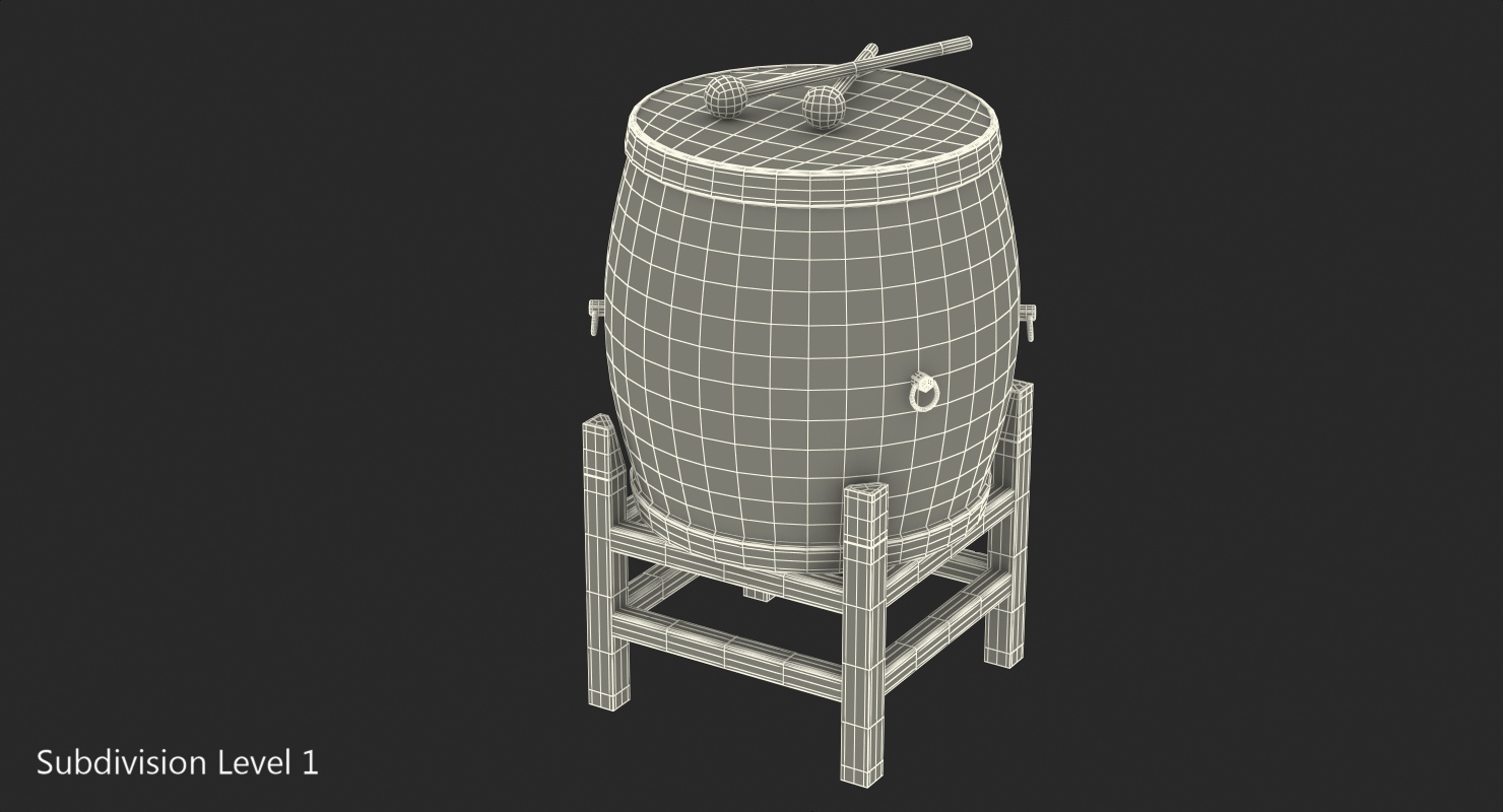 Chinese Drum 3D