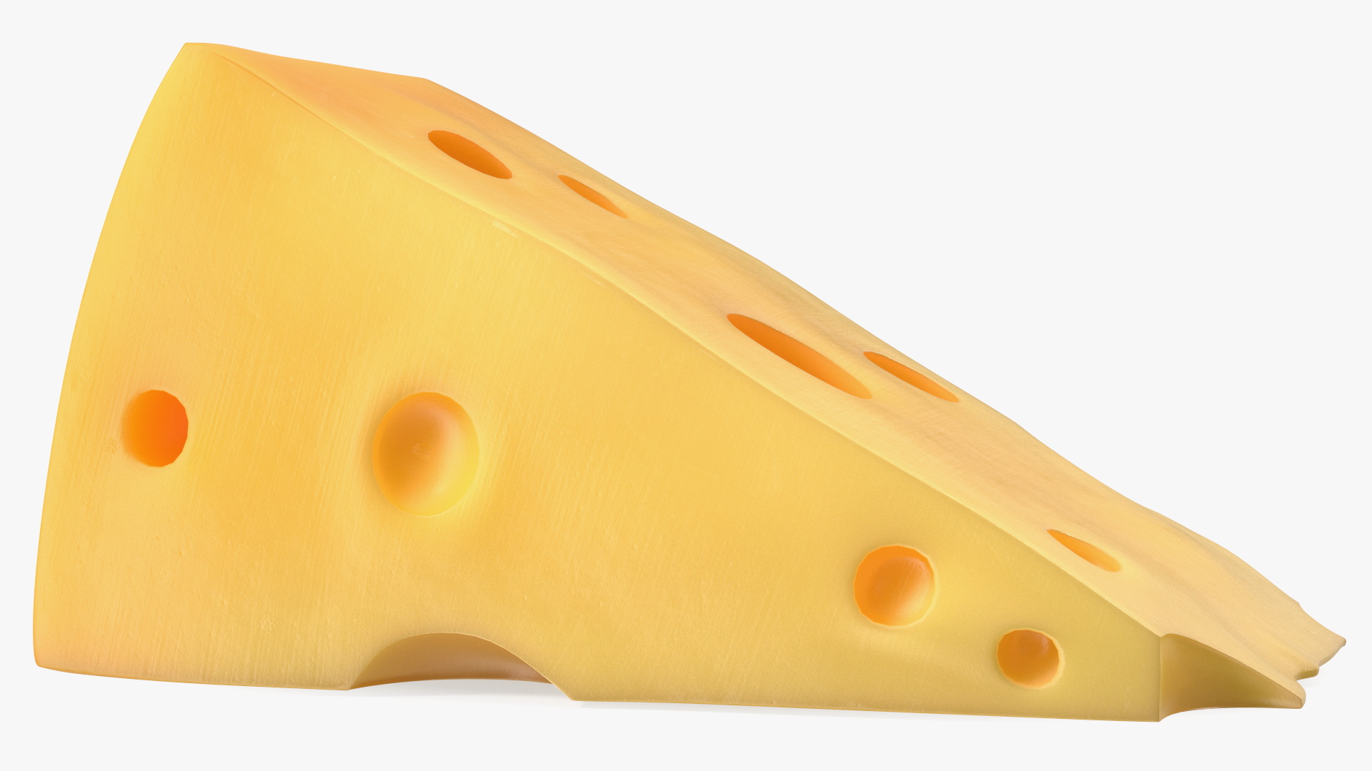 3D Swiss Cheese Wedge model