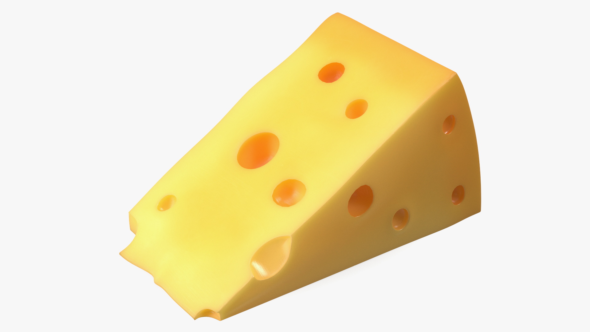 3D Swiss Cheese Wedge model