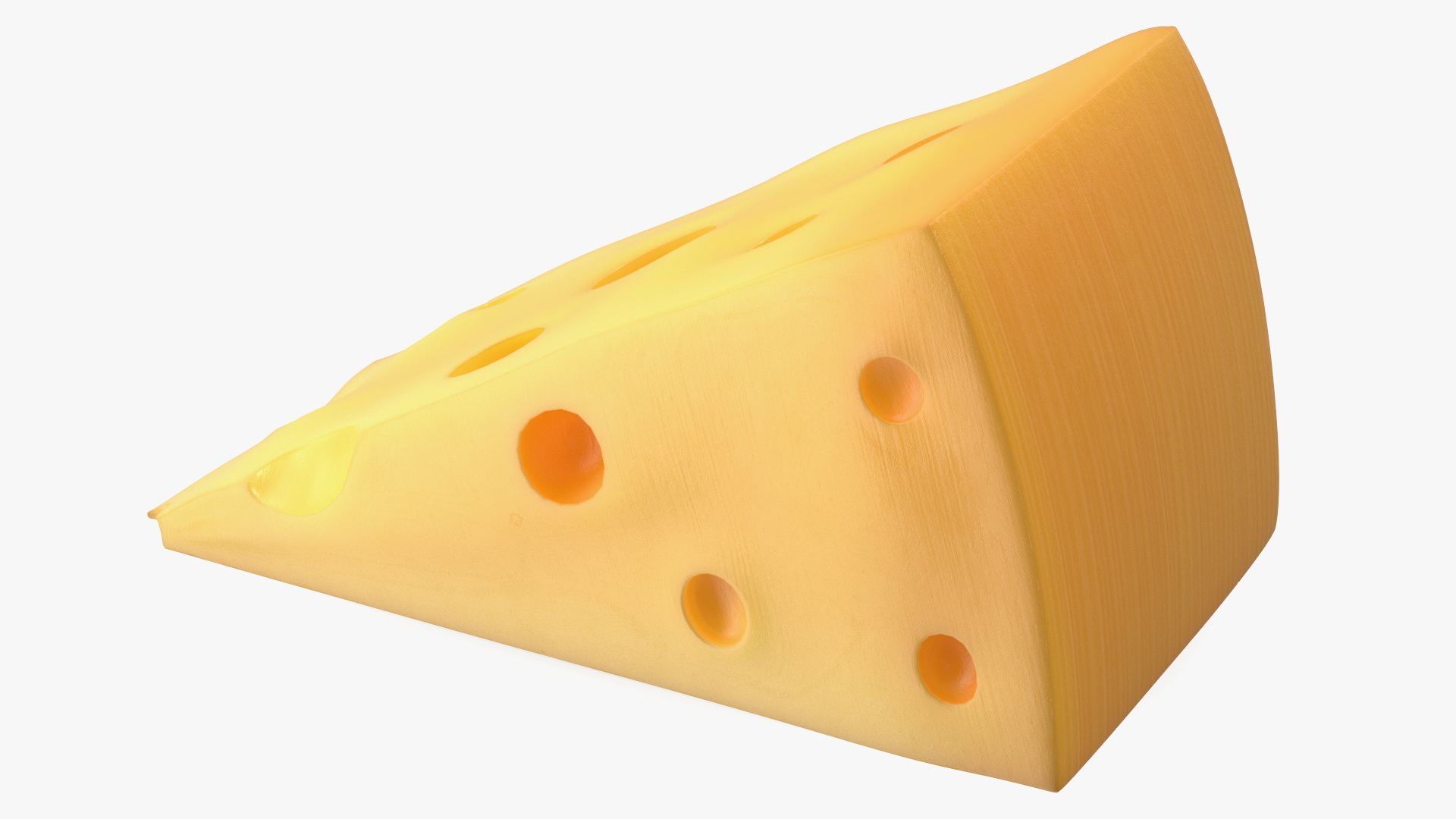 3D Swiss Cheese Wedge model