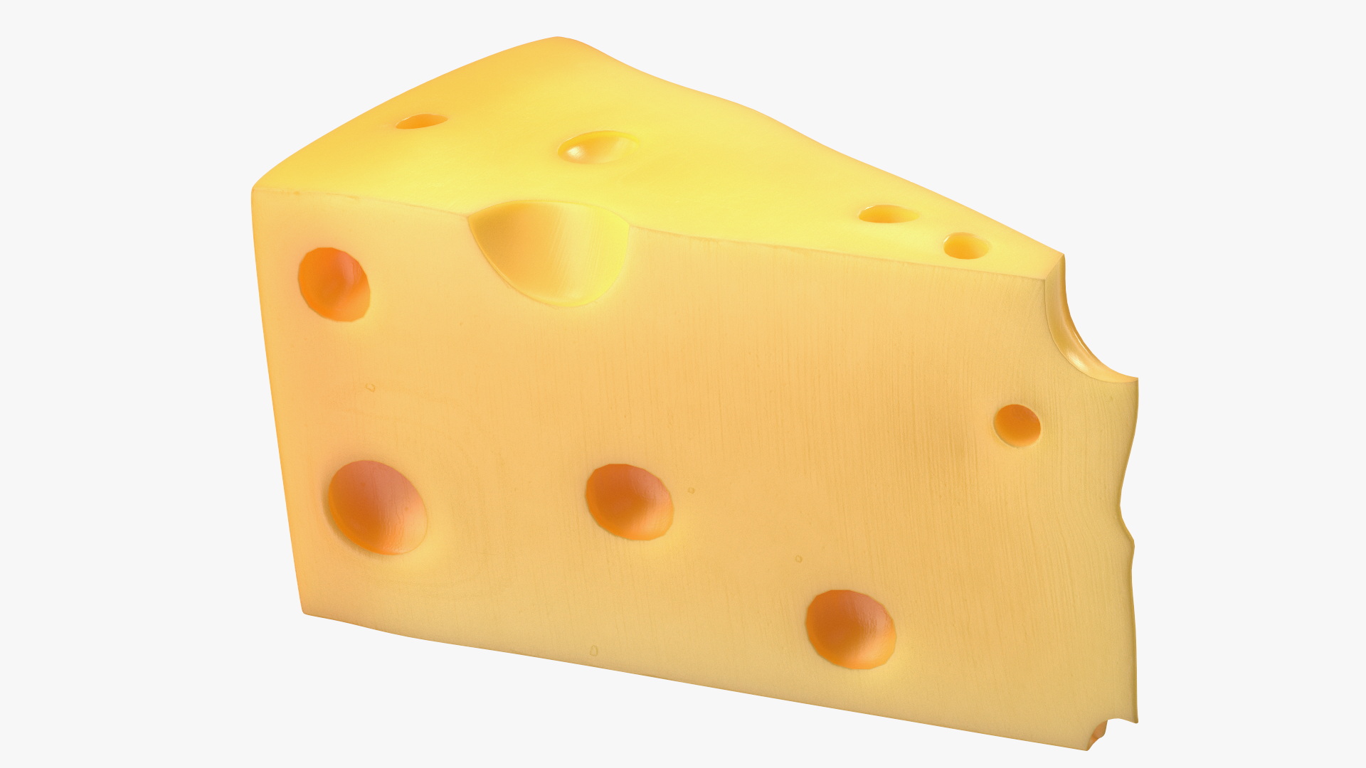 3D Swiss Cheese Wedge model