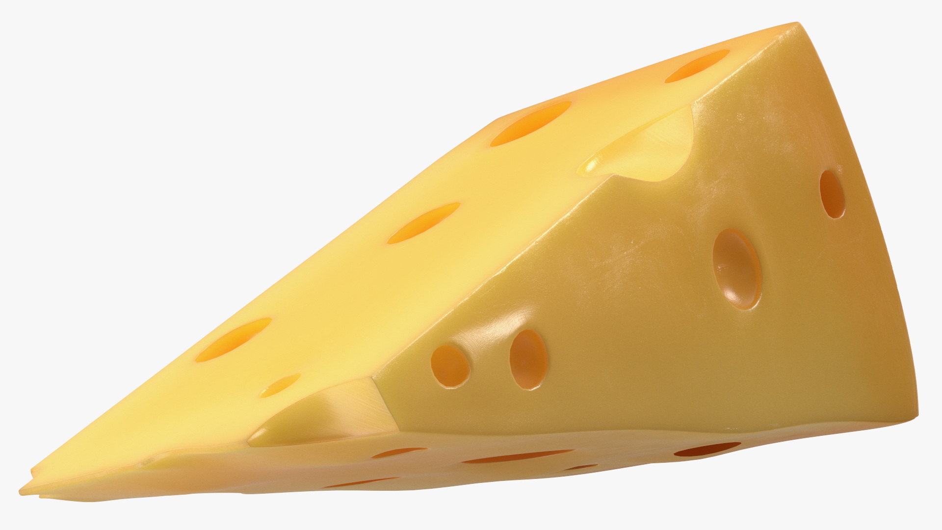 3D Swiss Cheese Wedge model