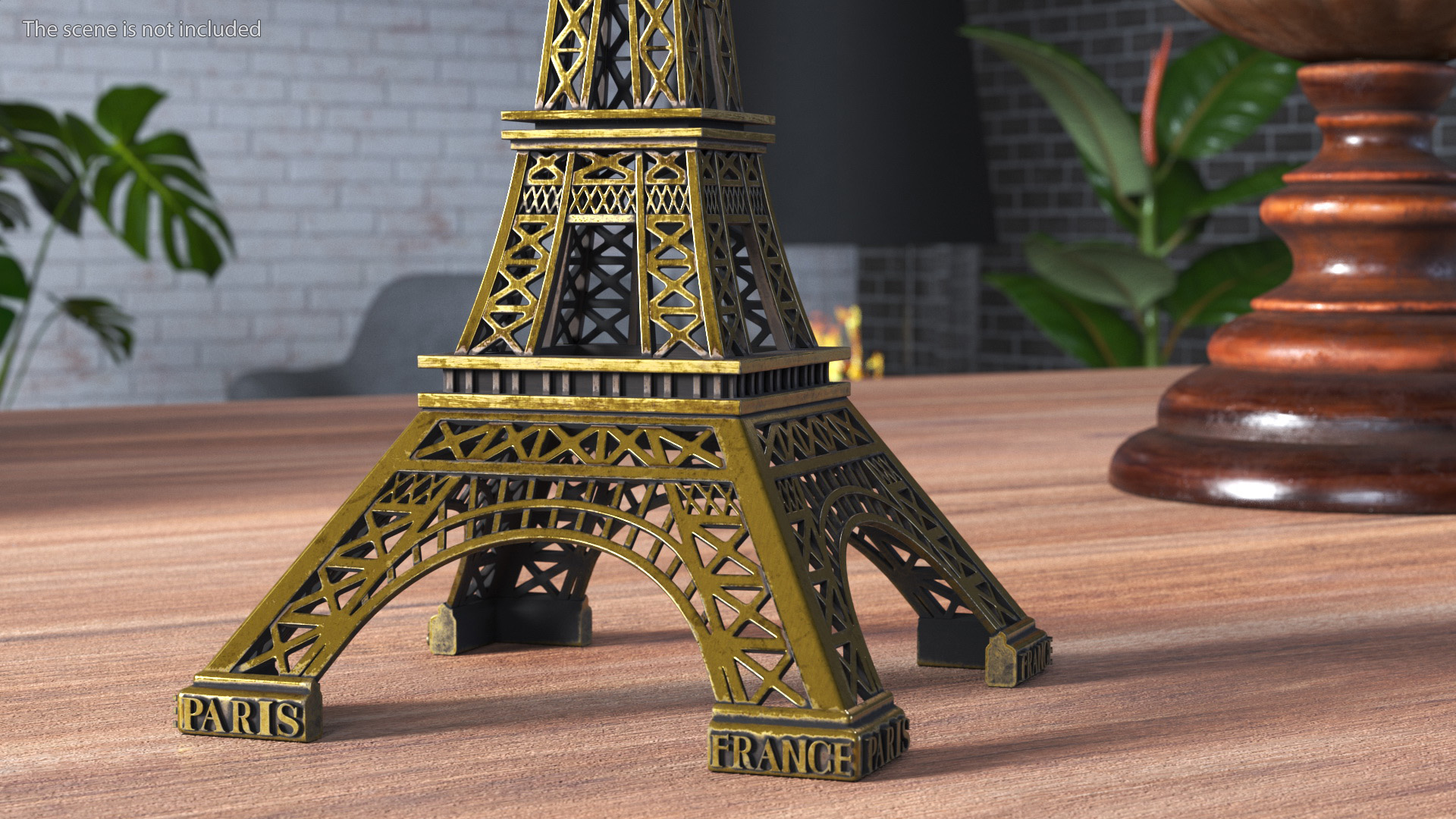 Eiffel Tower Bronze Replica 3D