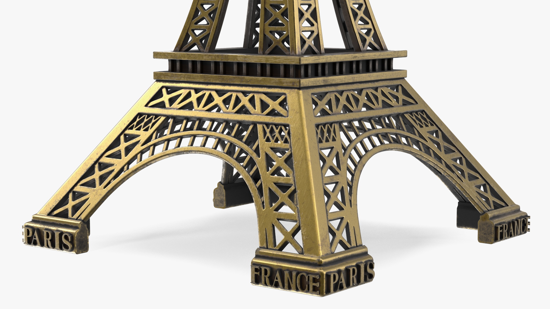 Eiffel Tower Bronze Replica 3D