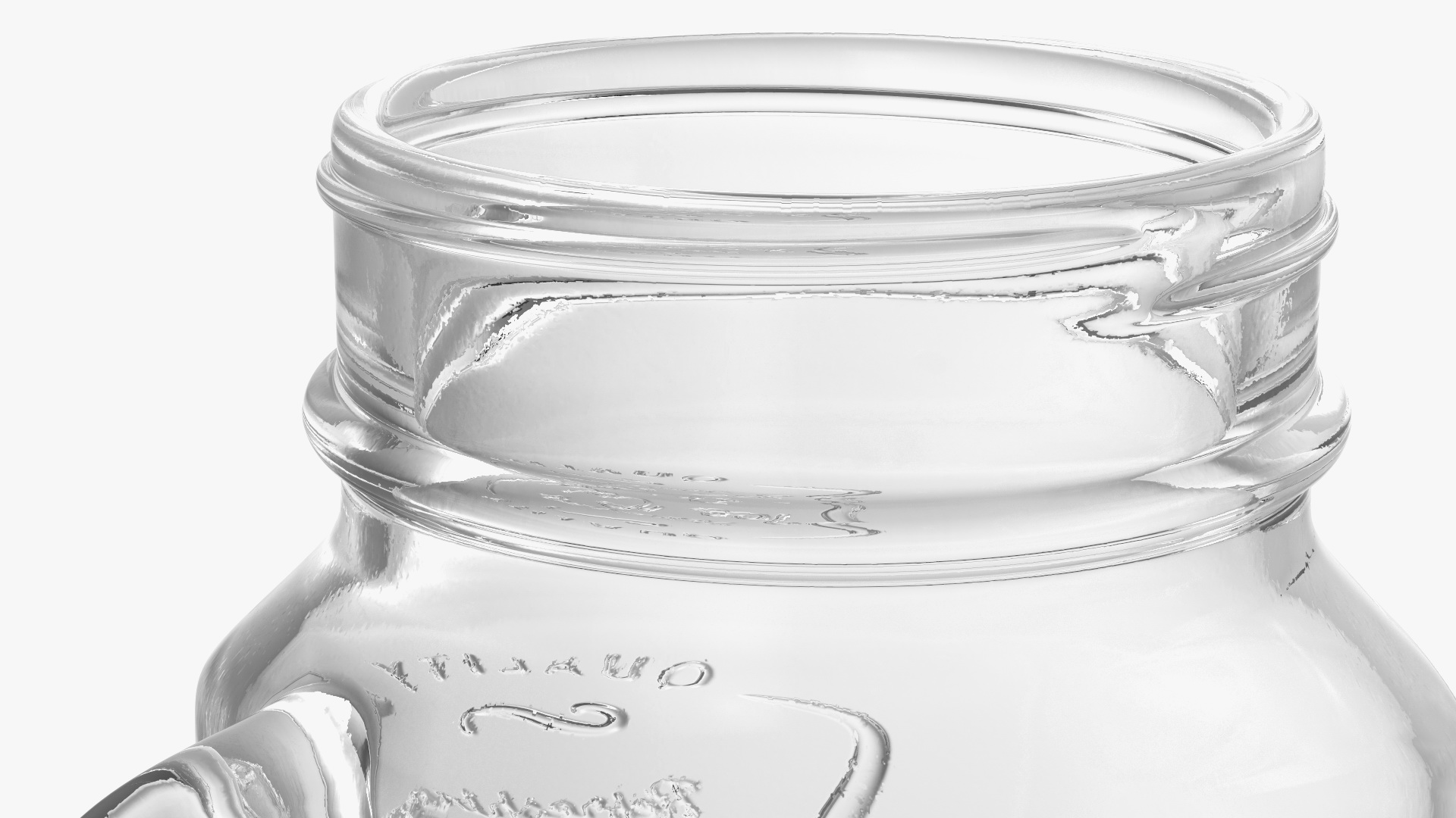 Estilo Mason Jar Mug with Handle 3D