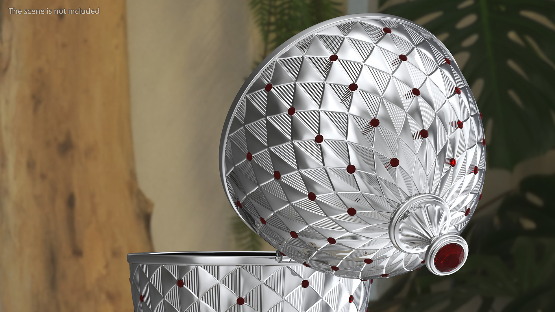 3D model Faberge Egg Silver Closed