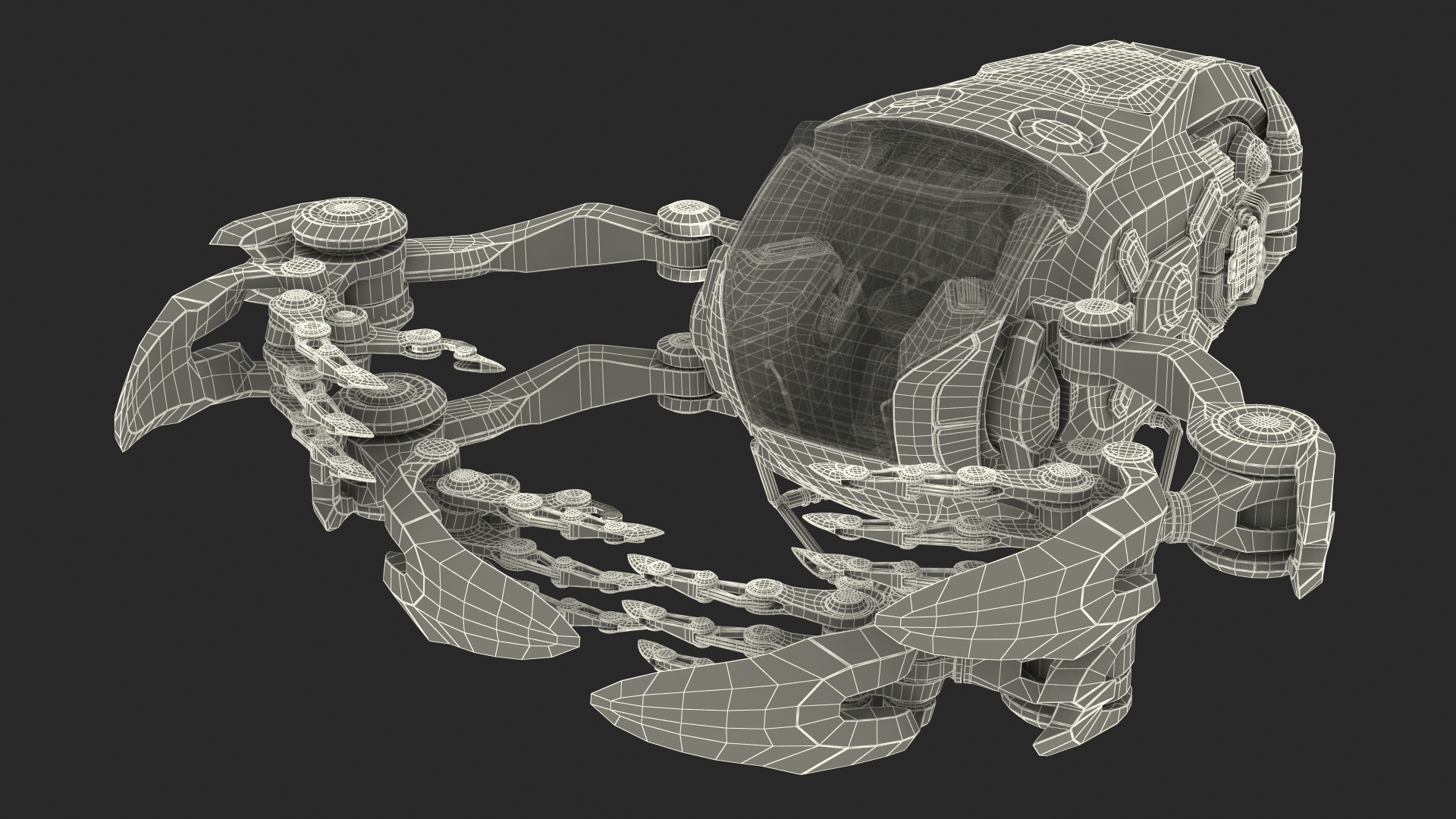 3D Sci Fi Space Loader Rigged