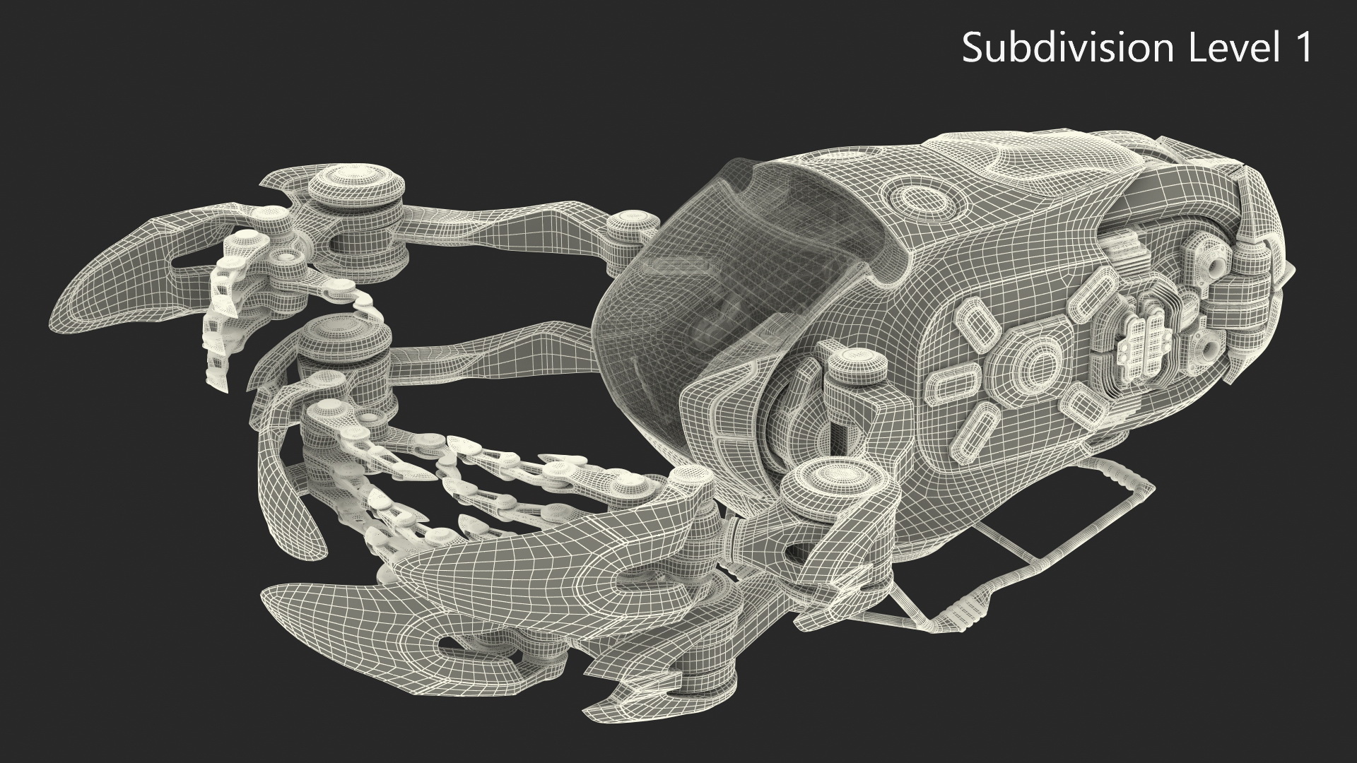 3D Sci Fi Space Loader Rigged