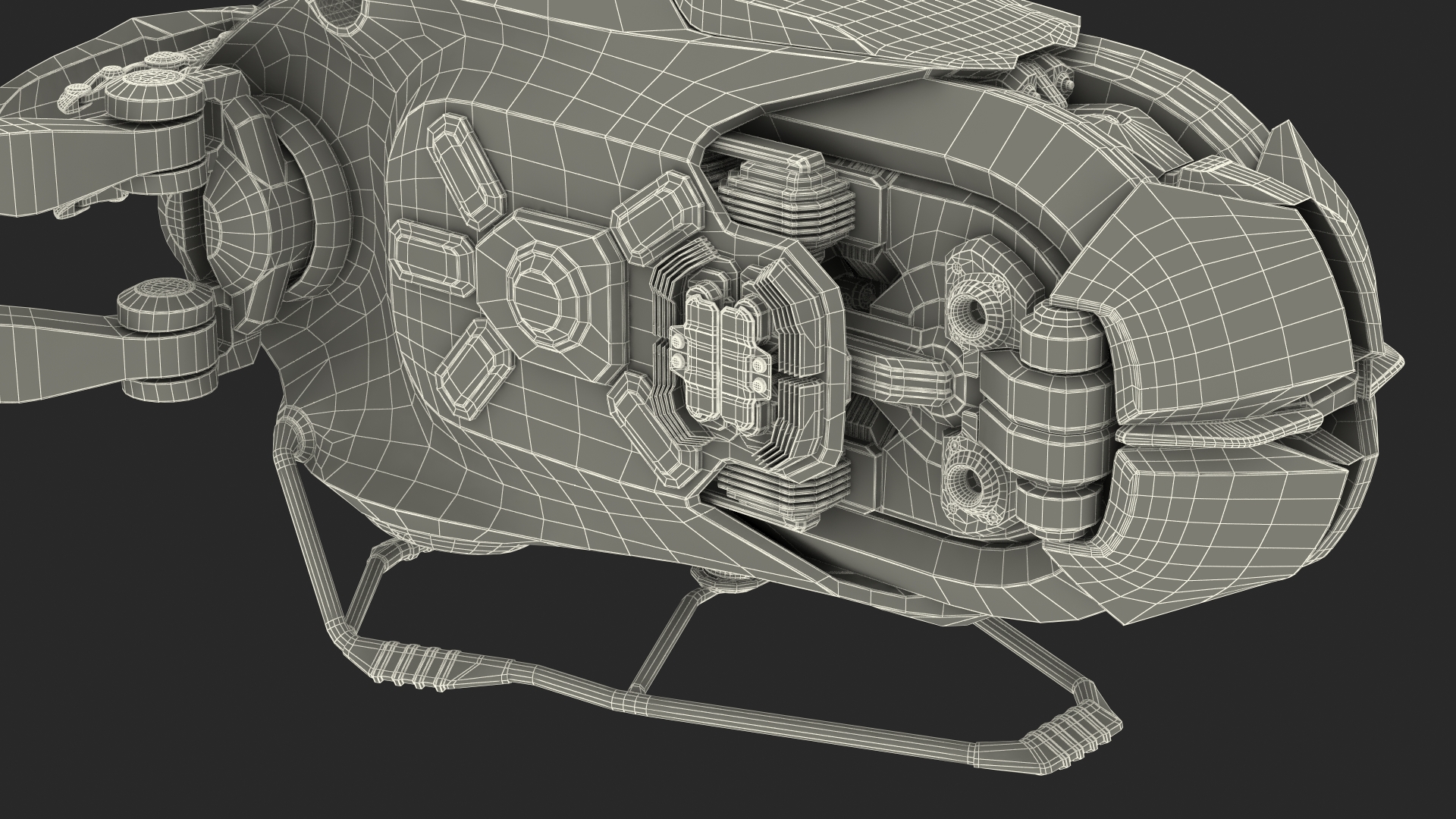 3D Sci Fi Space Loader Rigged