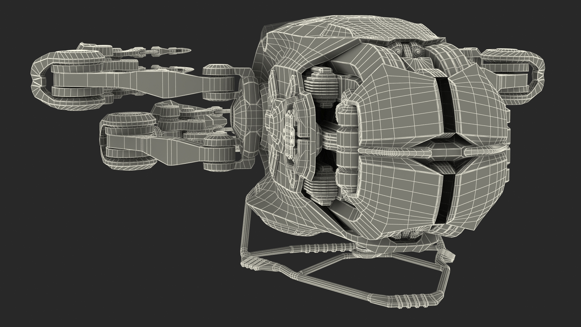 3D Sci Fi Space Loader Rigged