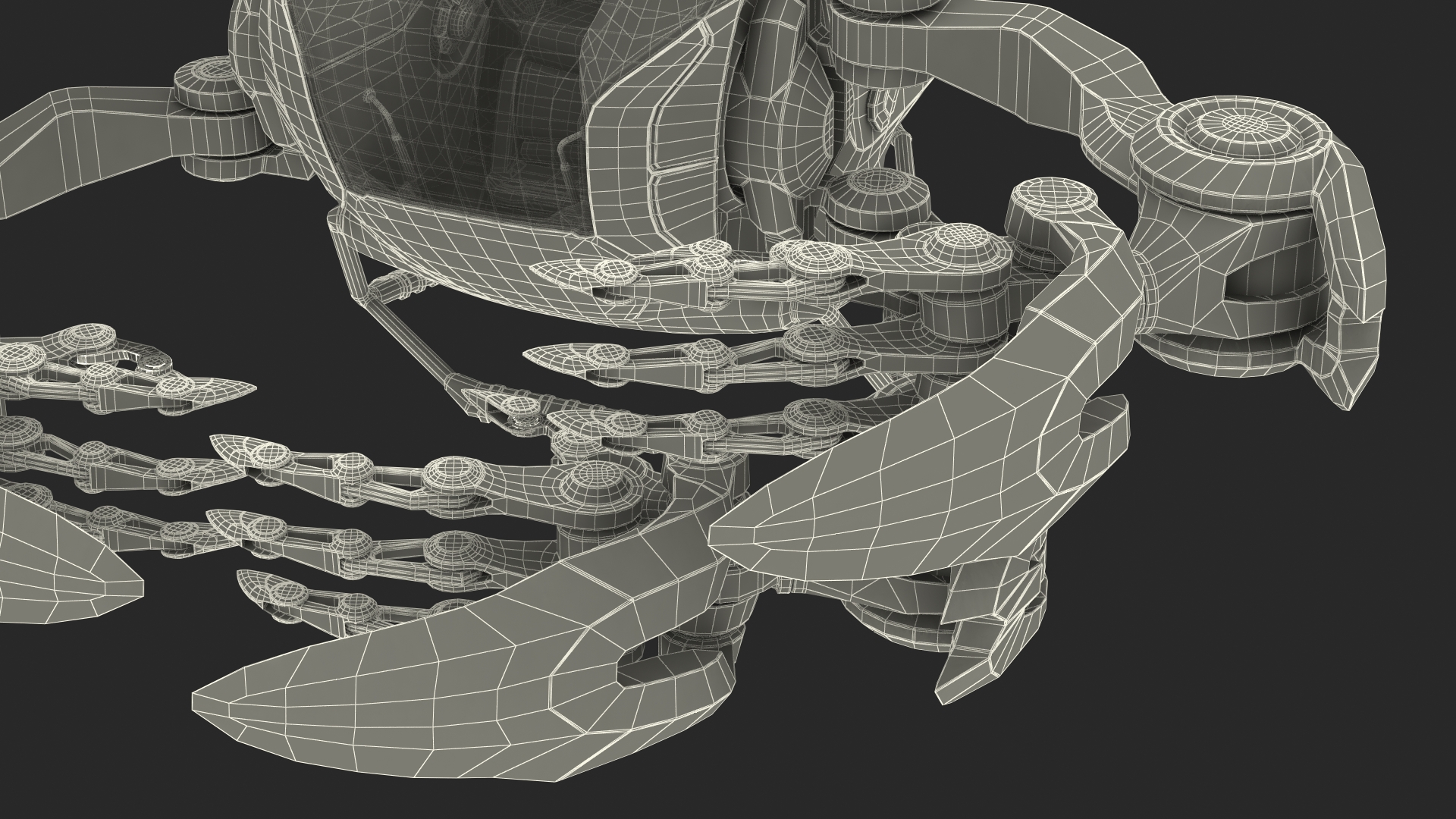 3D Sci Fi Space Loader Rigged