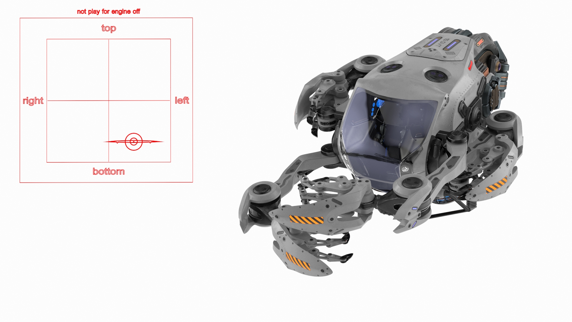 3D Sci Fi Space Loader Rigged