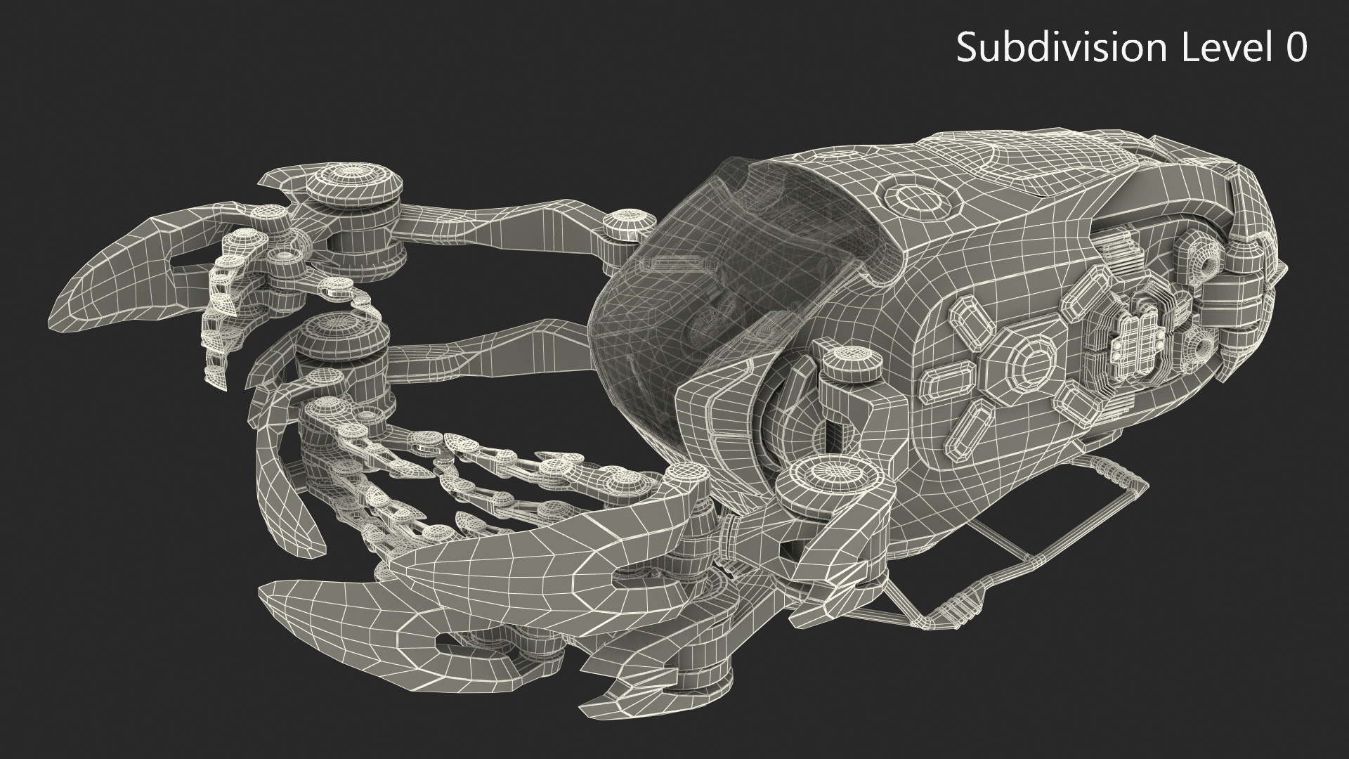 3D Sci Fi Space Loader Rigged