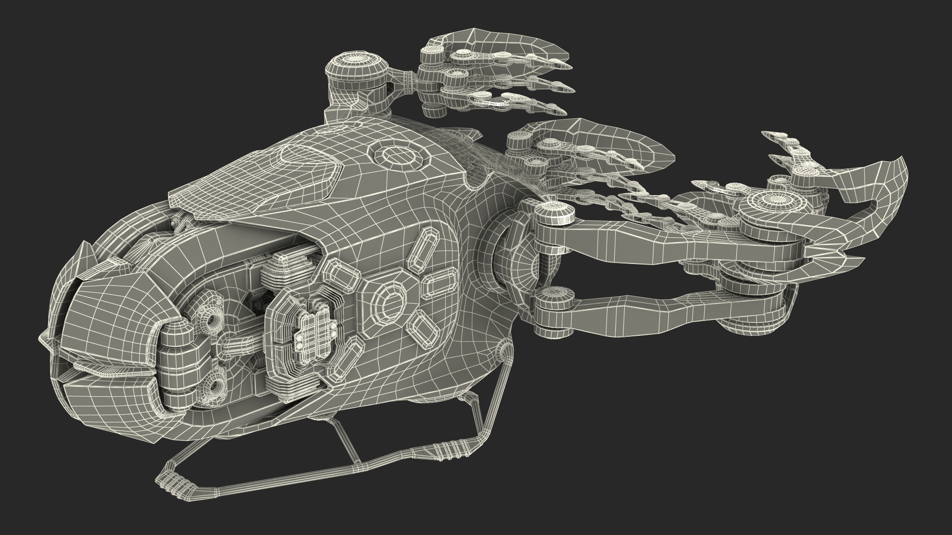 3D Sci Fi Space Loader Rigged