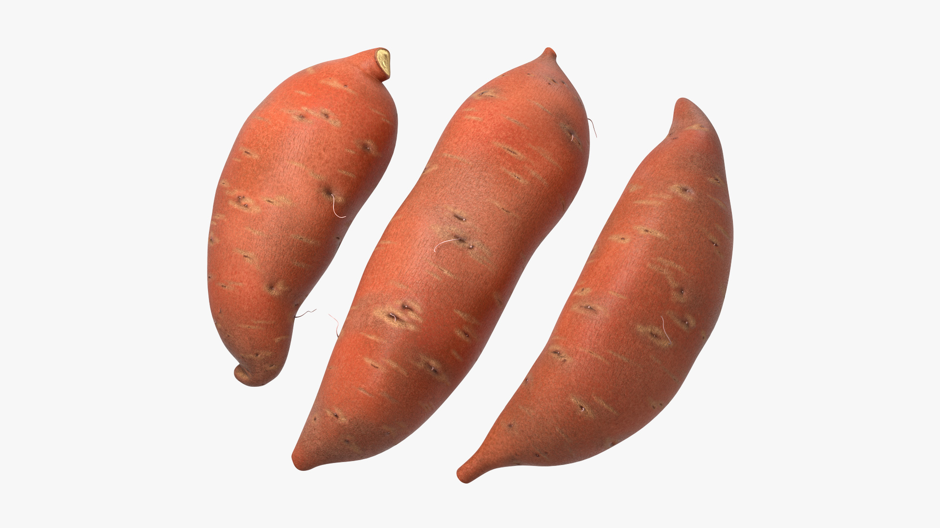 3D model Sweet Potatoes Brown