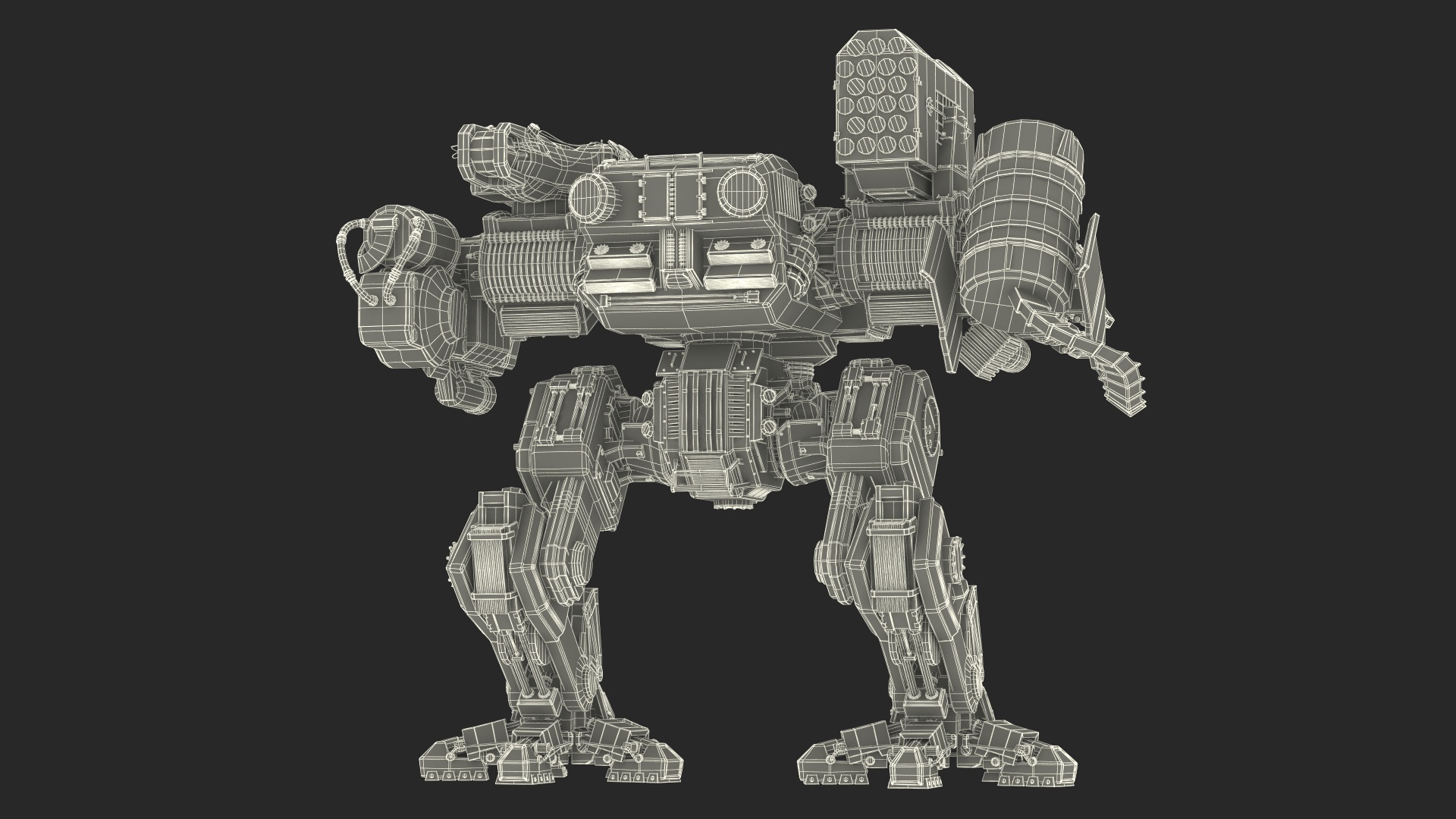 3D Large Walking War Robot model