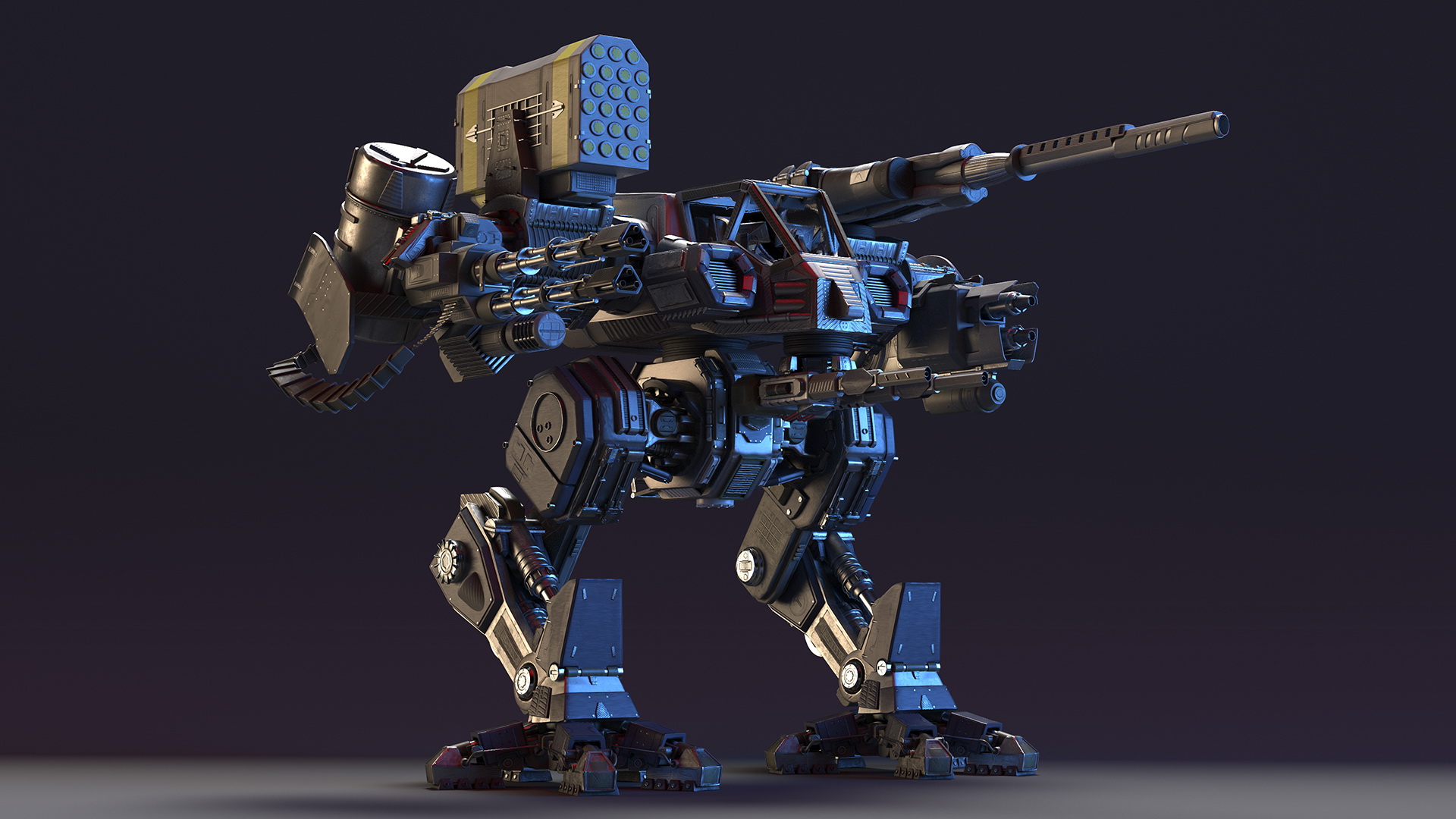 3D Large Walking War Robot model