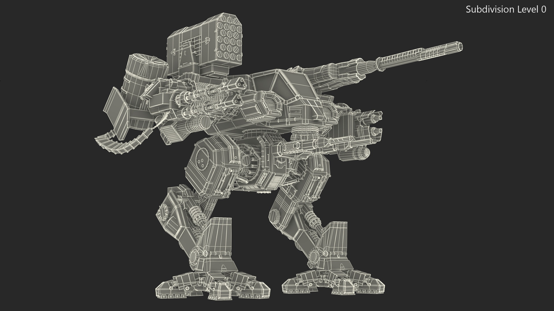 3D Large Walking War Robot model