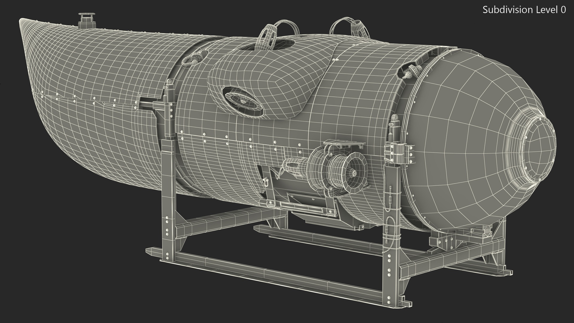 3D Tourist Modern Submarine Old model