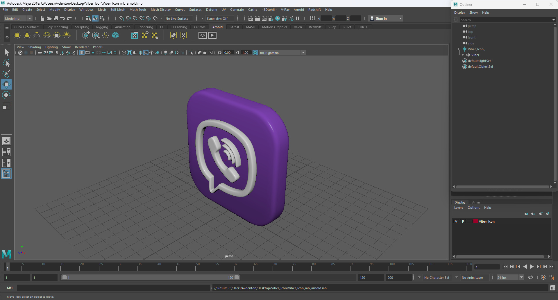 3D model Viber Icon