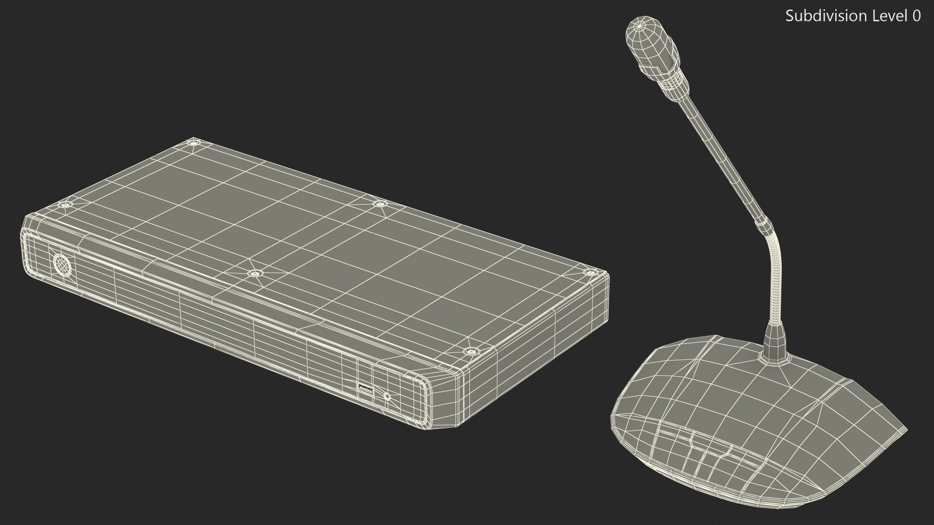 Bosch CCSD Discussion Device with Long Stem Microphone 3D model