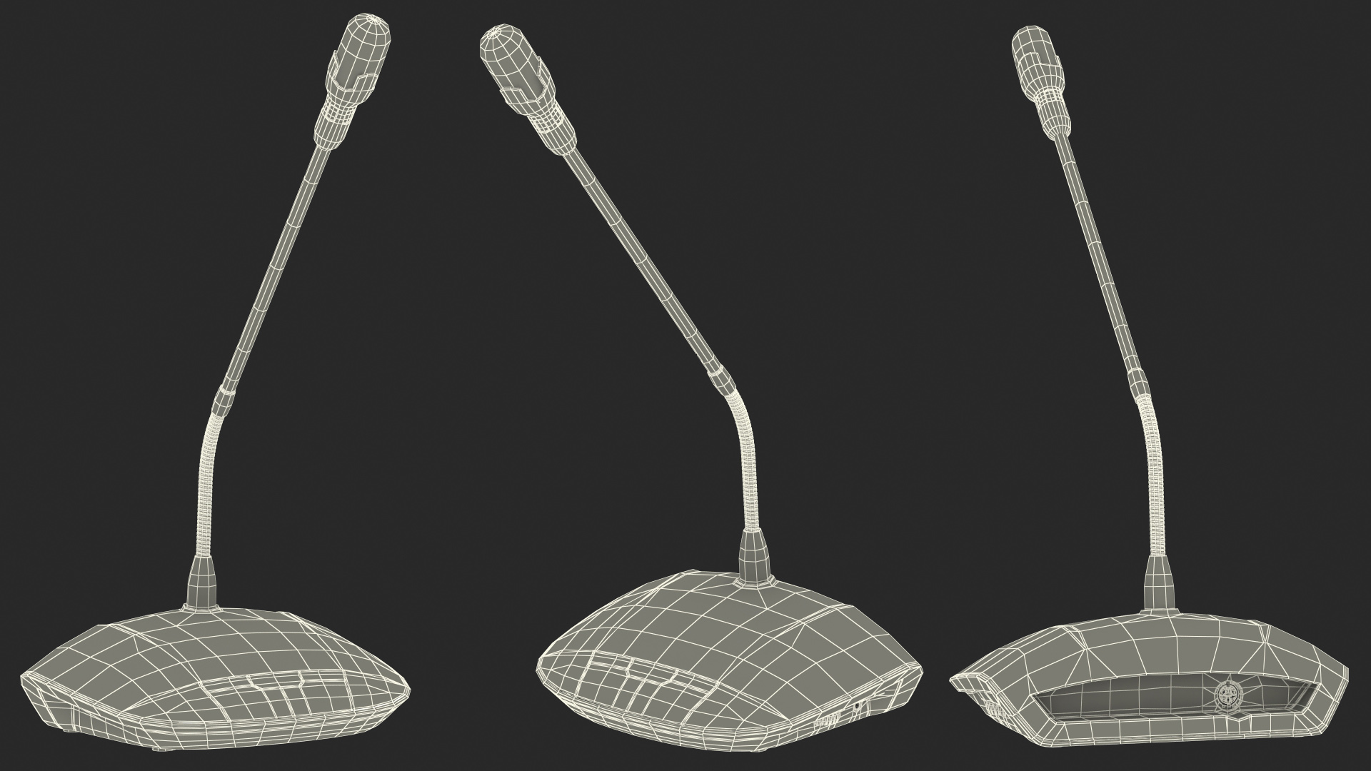 Bosch CCSD Discussion Device with Long Stem Microphone 3D model