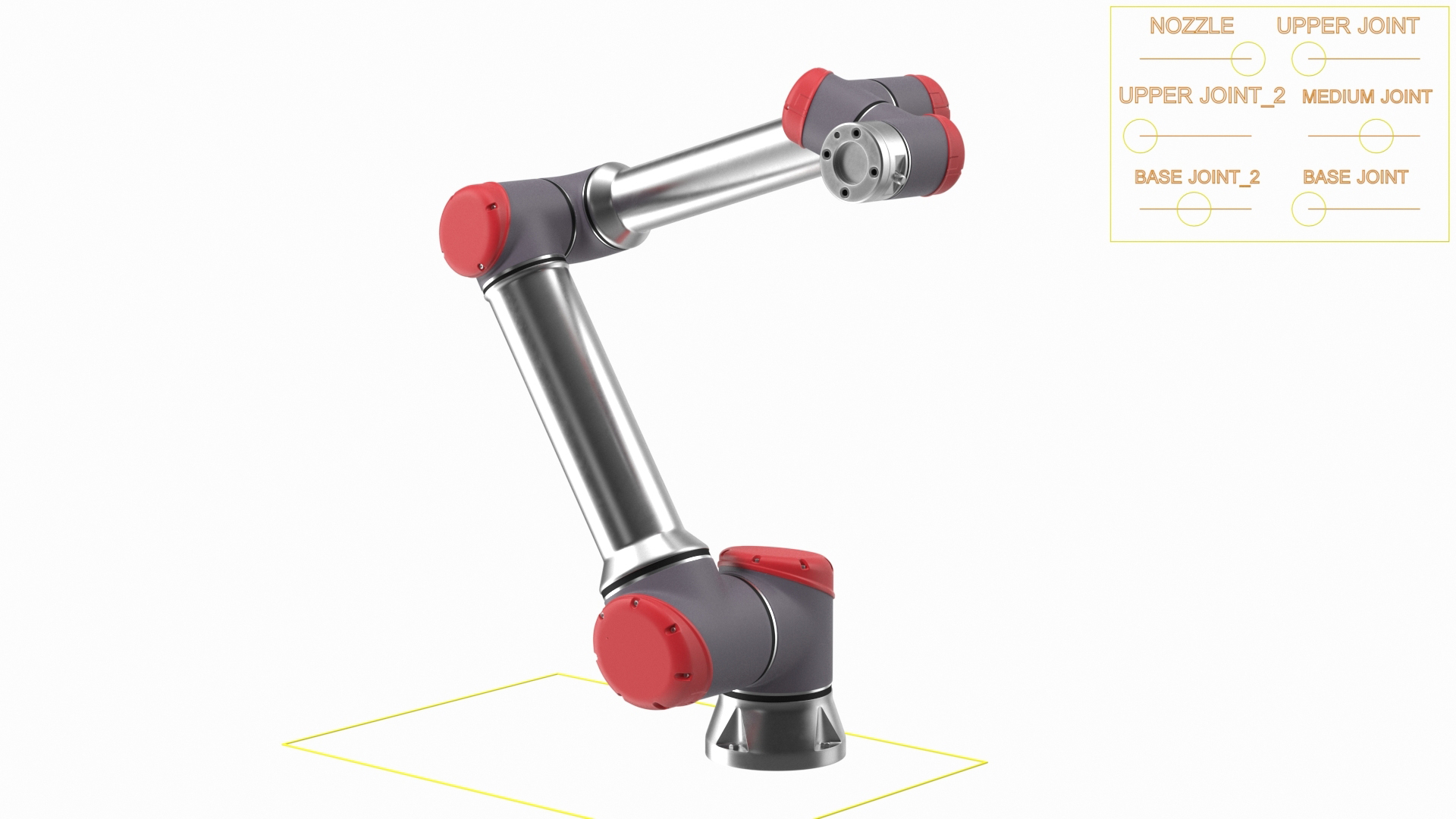 3D Collaborative Robot Rigged